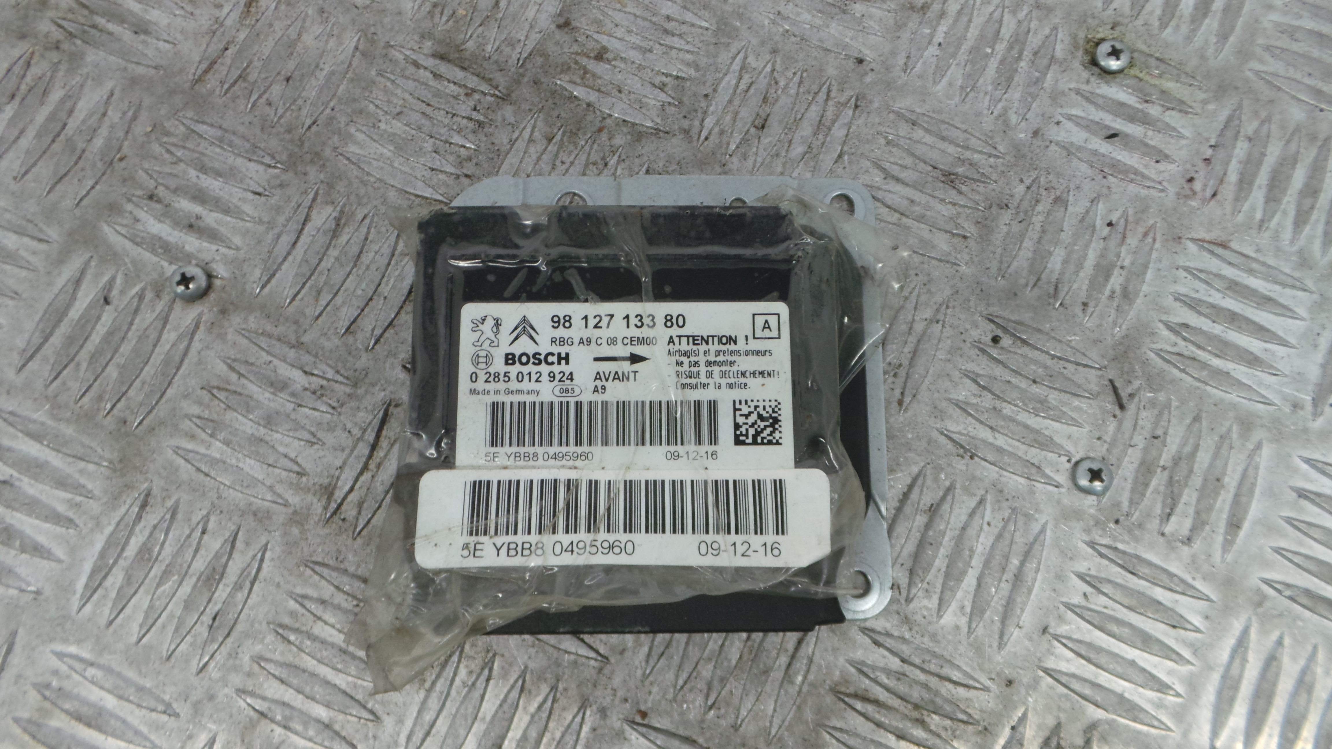 Centralina de Airbags 9812713380 - PEUGEOT 208 I (CA_, CC_)-36912563