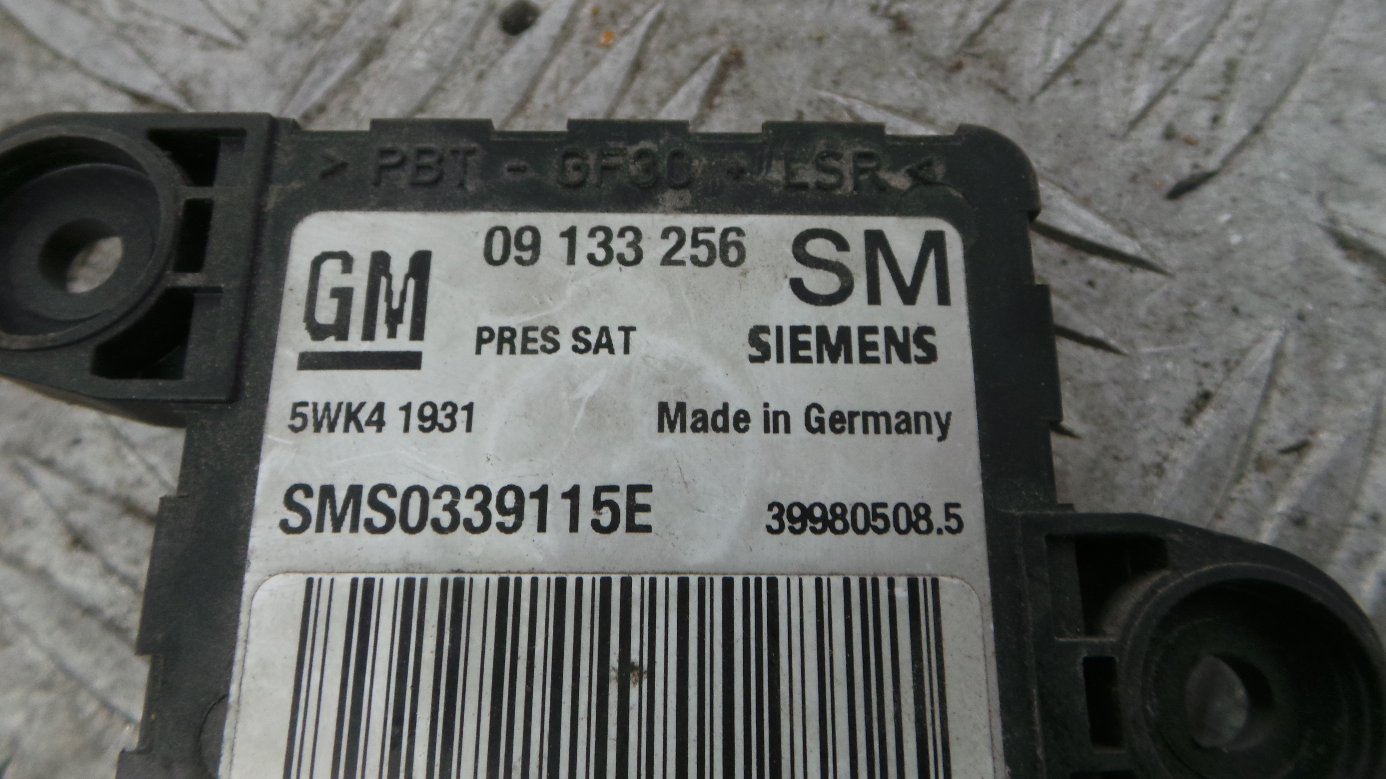 Sensor de Airbag 09133256 - OPEL ASTRA G Combi (T98)-36915446