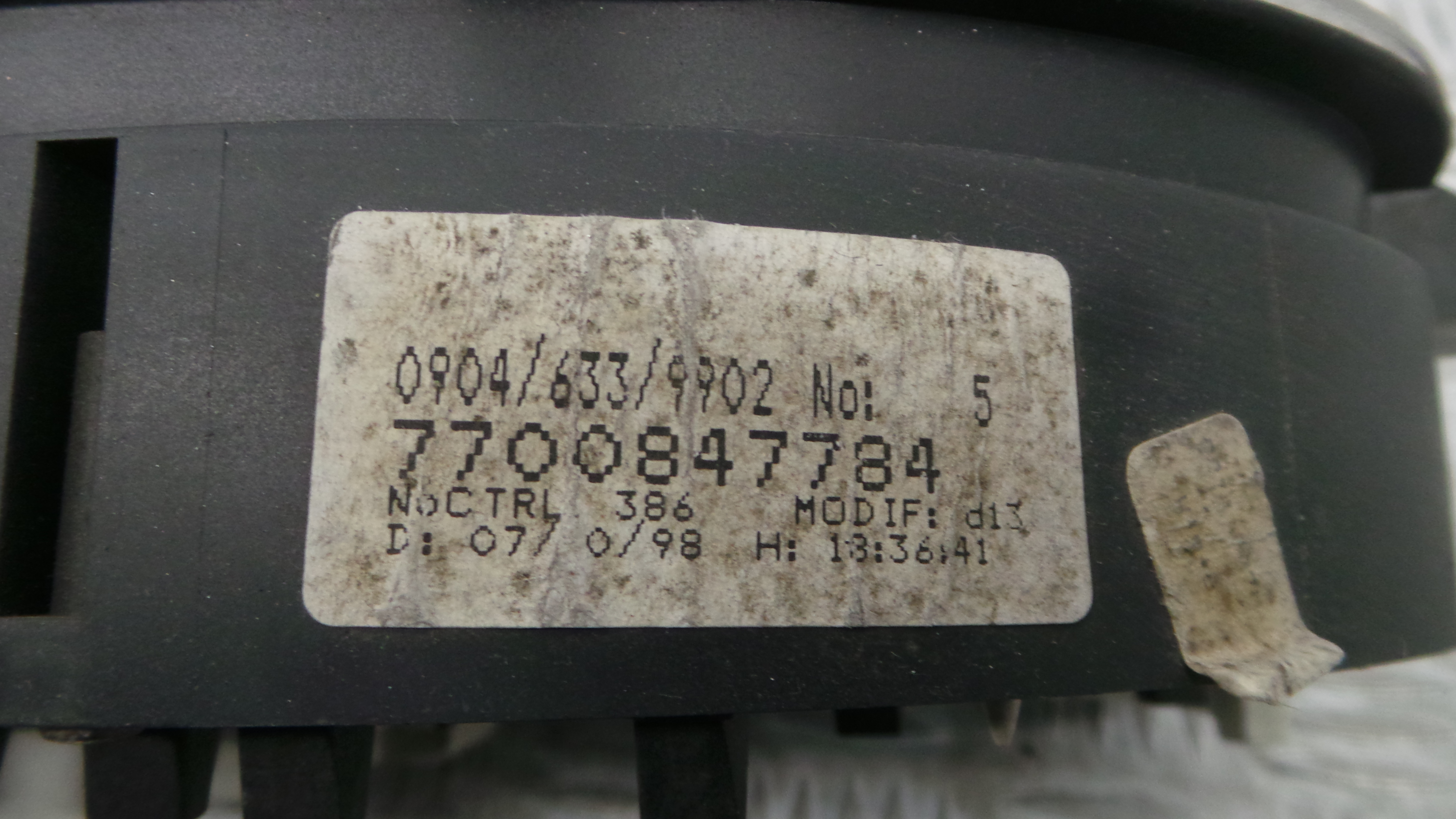 Quadrante 7700847784 - RENAULT MEGANE I (BA0/1_)-36923939