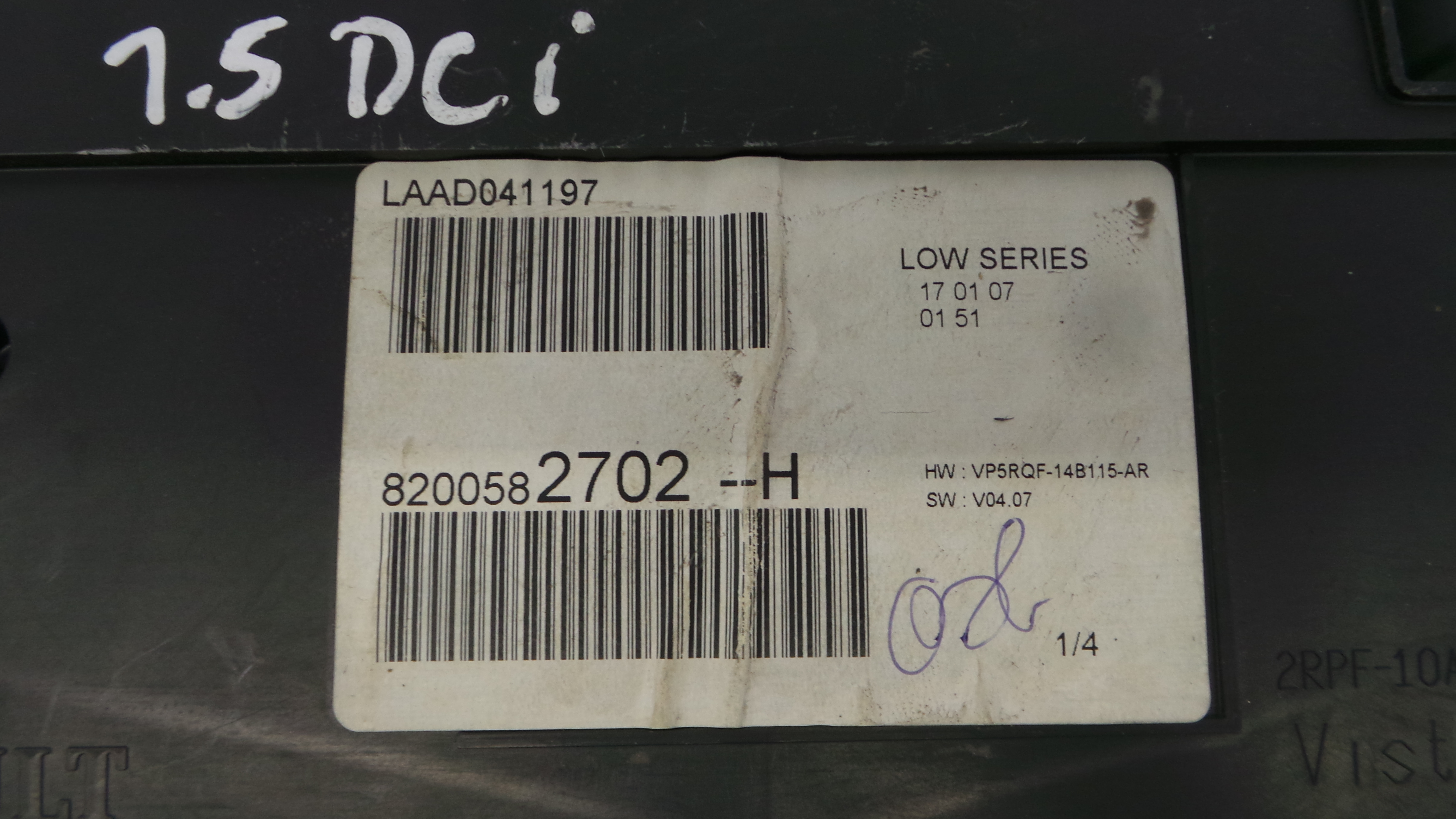 Quadrante 8200582702H - RENAULT CLIO III (BR0/1, CR0/1)-36923951