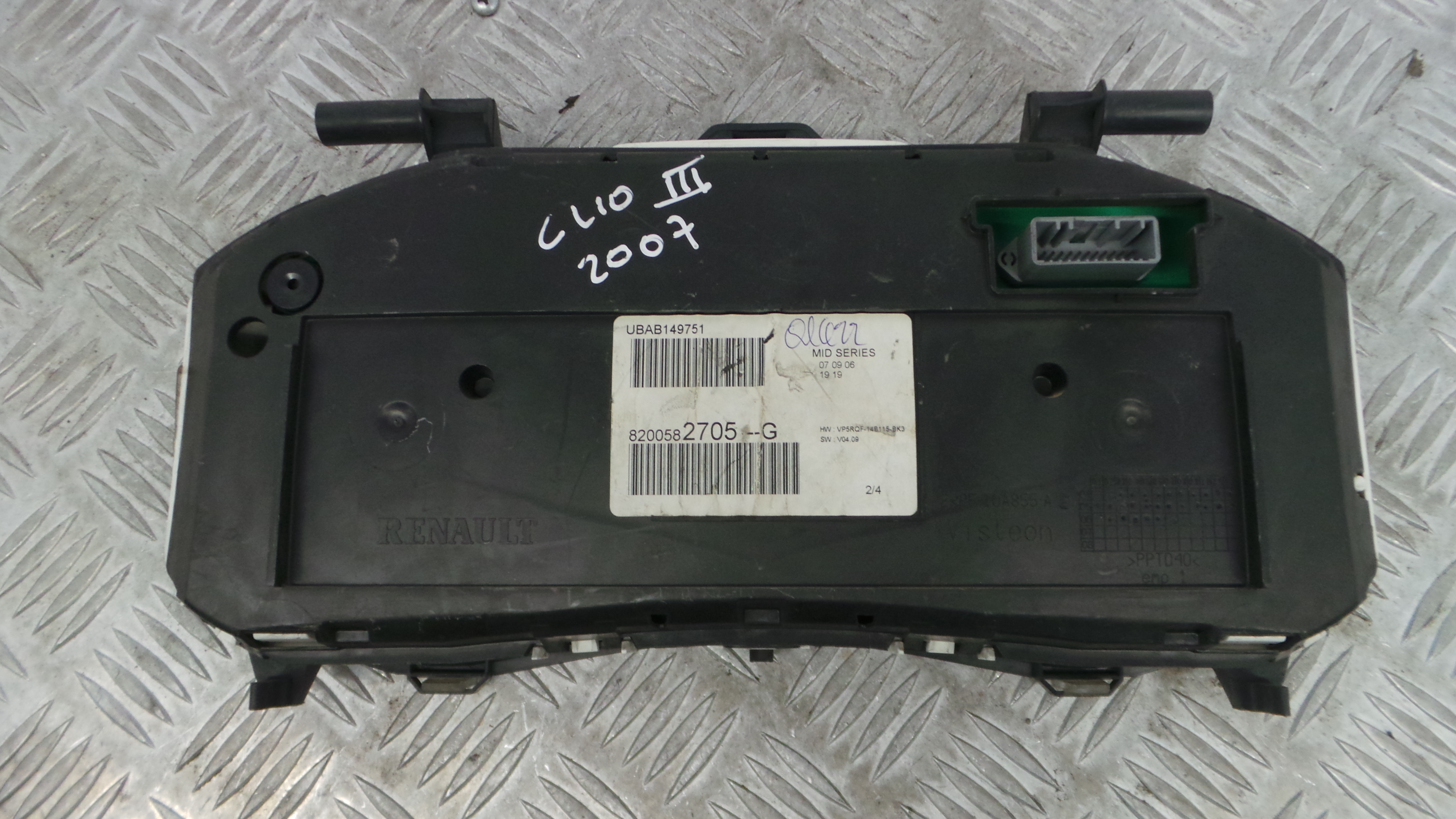 Quadrante 8200582705G - RENAULT CLIO III (BR0/1, CR0/1)-36925010