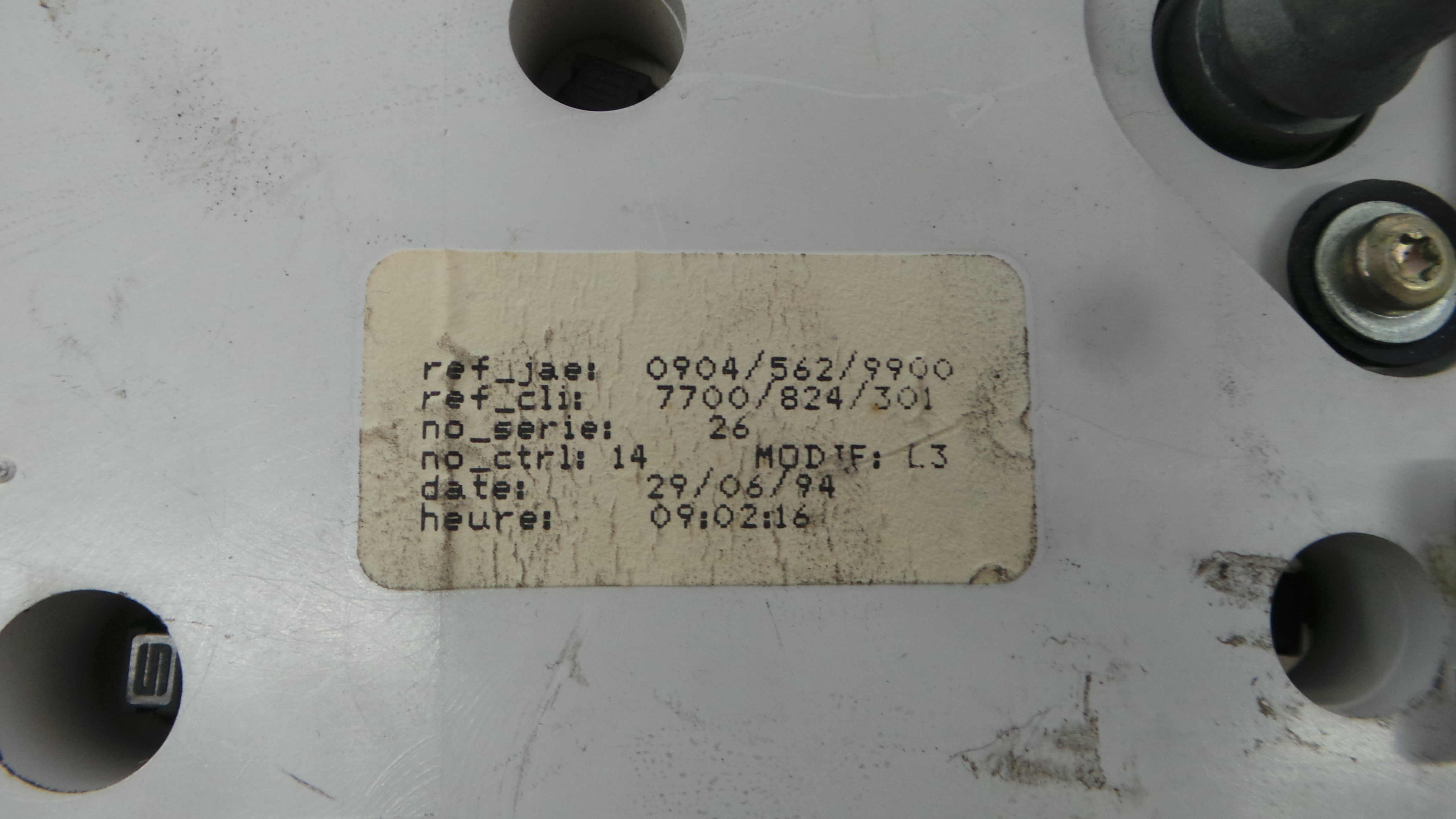 Quadrante 7700824301 - RENAULT LAGUNA I (B56_, 556_)-36927400