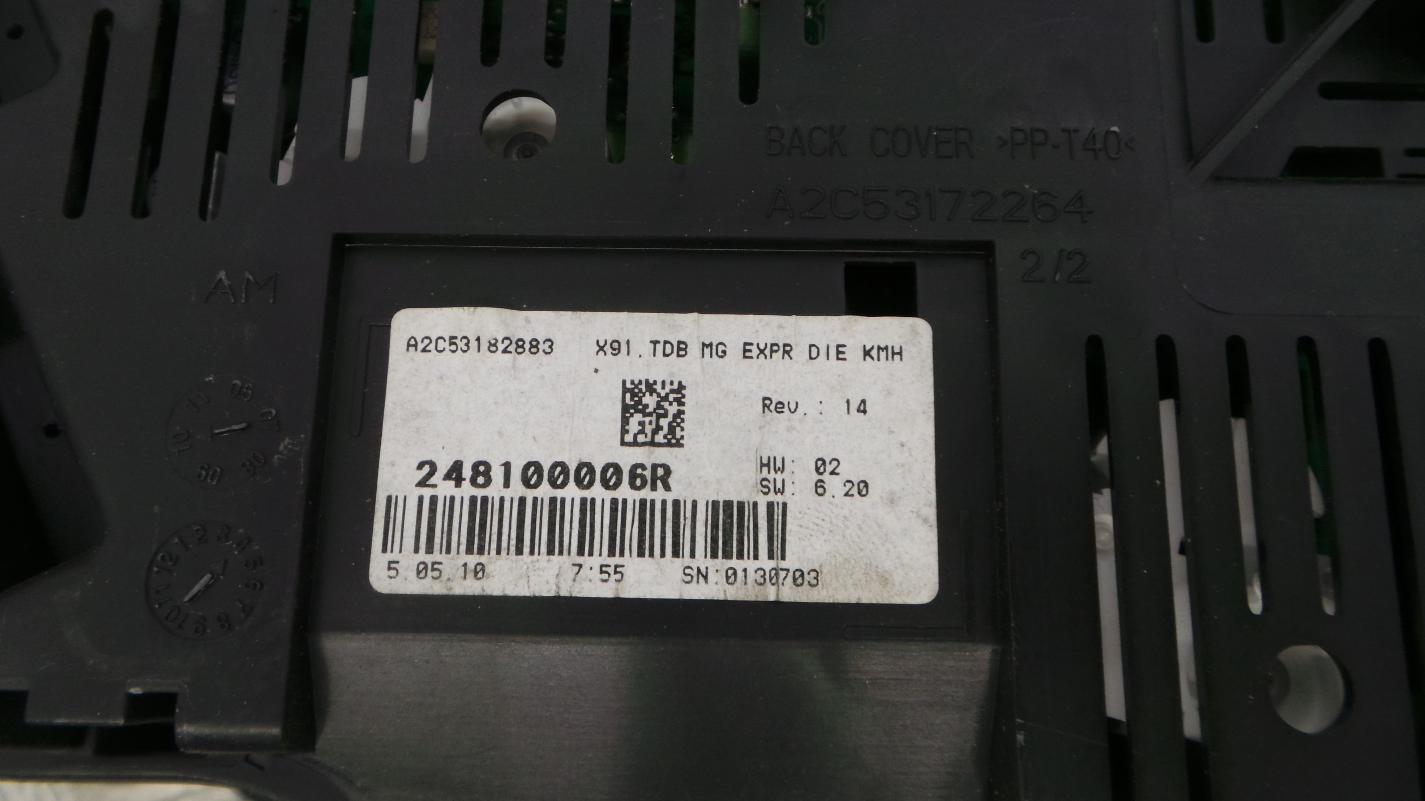 Quadrante 248100006R - RENAULT LAGUNA III (BT0/1)-36927408