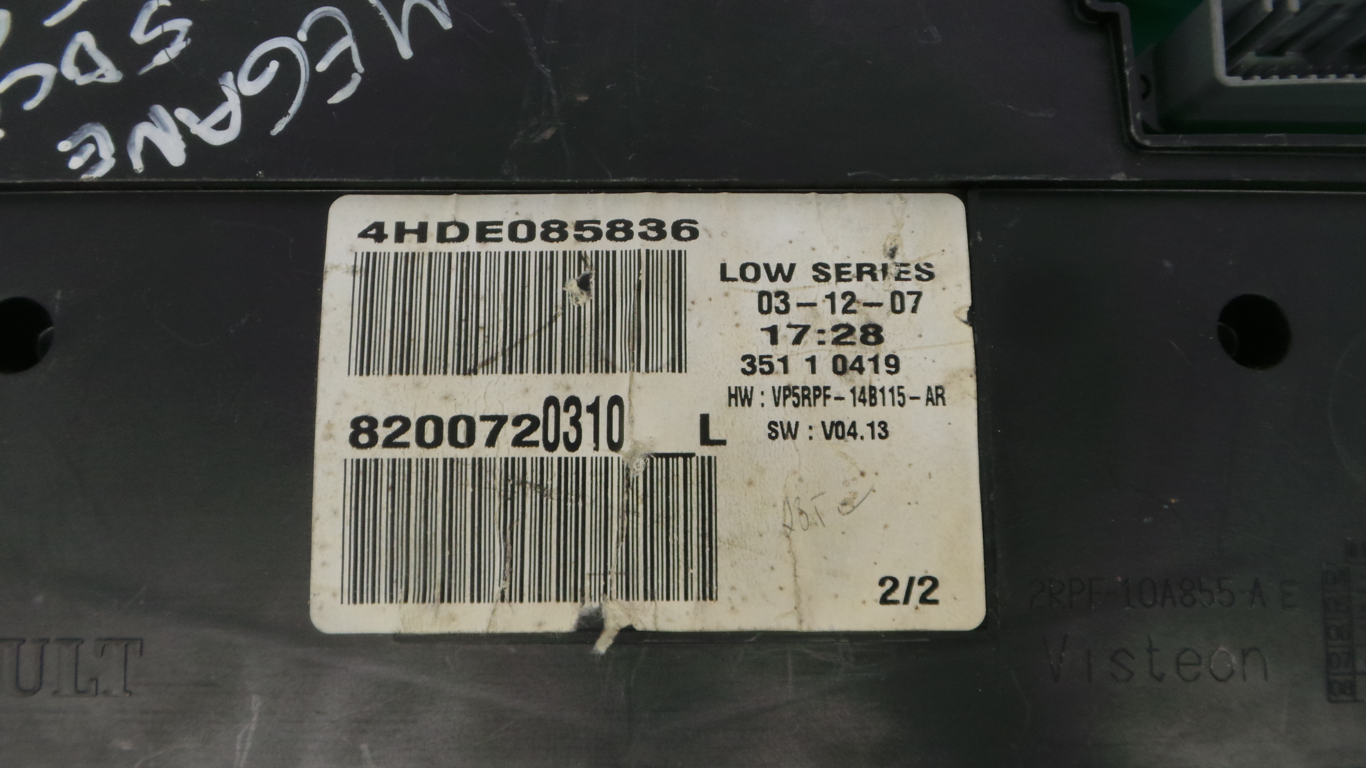 Quadrante 8200720310L - RENAULT MEGANE II (BM0/1_, CM0/1_)-36927486