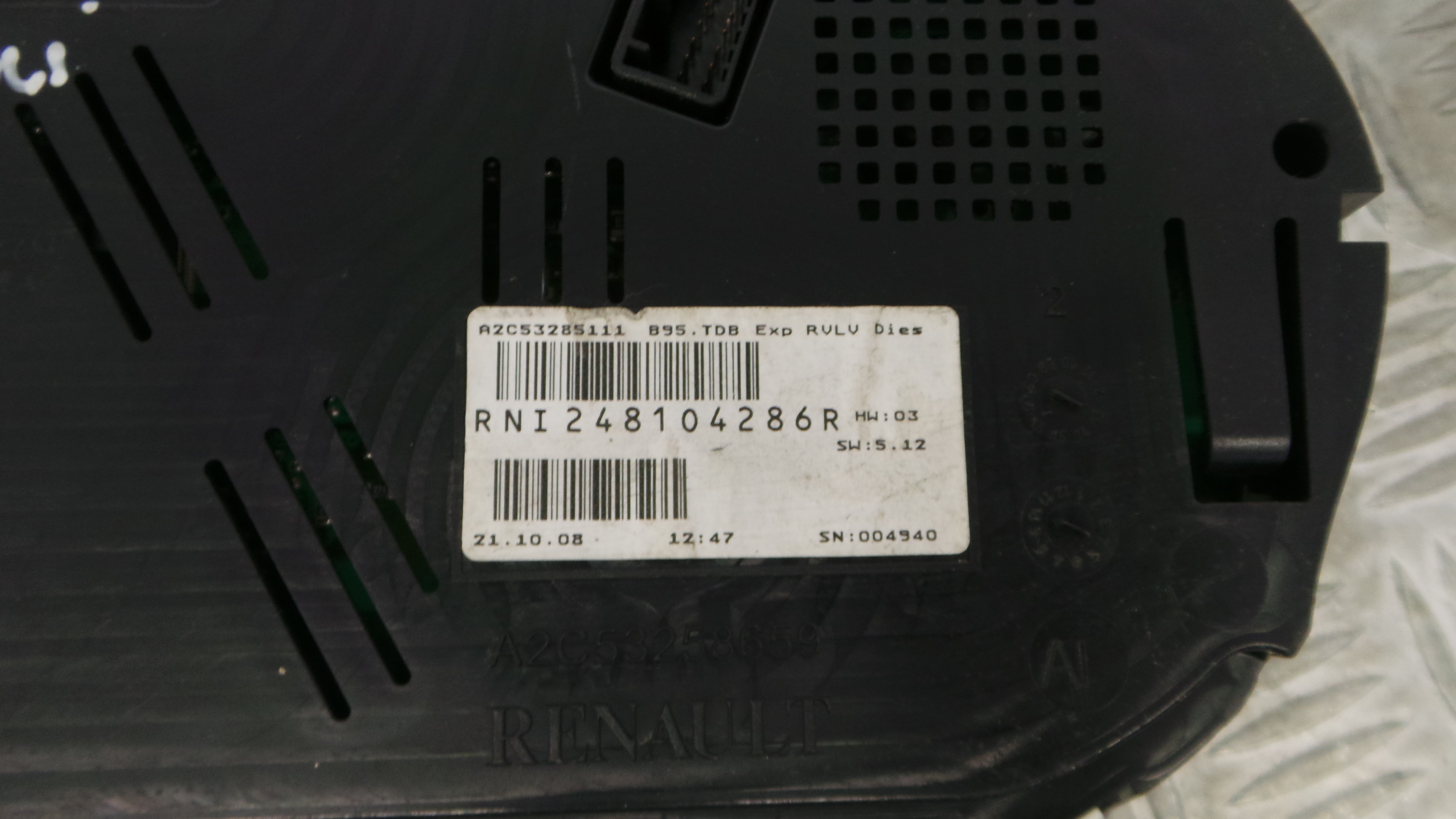 Quadrante 248104286R - RENAULT MEGANE III Hatchback (BZ0/1_, B3_)-36927530