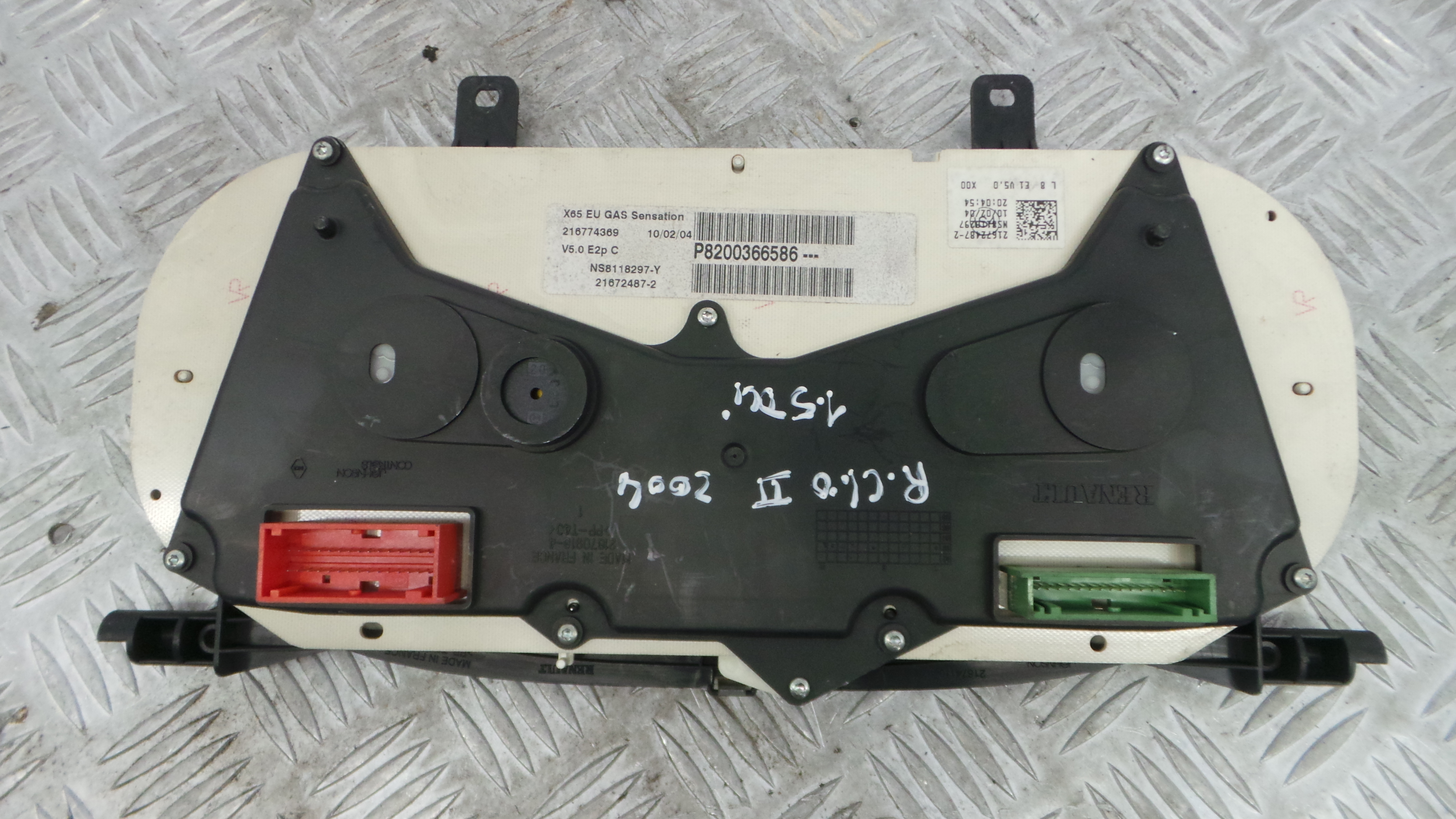 Quadrante 8200366586 - RENAULT CLIO II (BB_, CB_), CLIO Mk II (BB_, CB_)-36927616