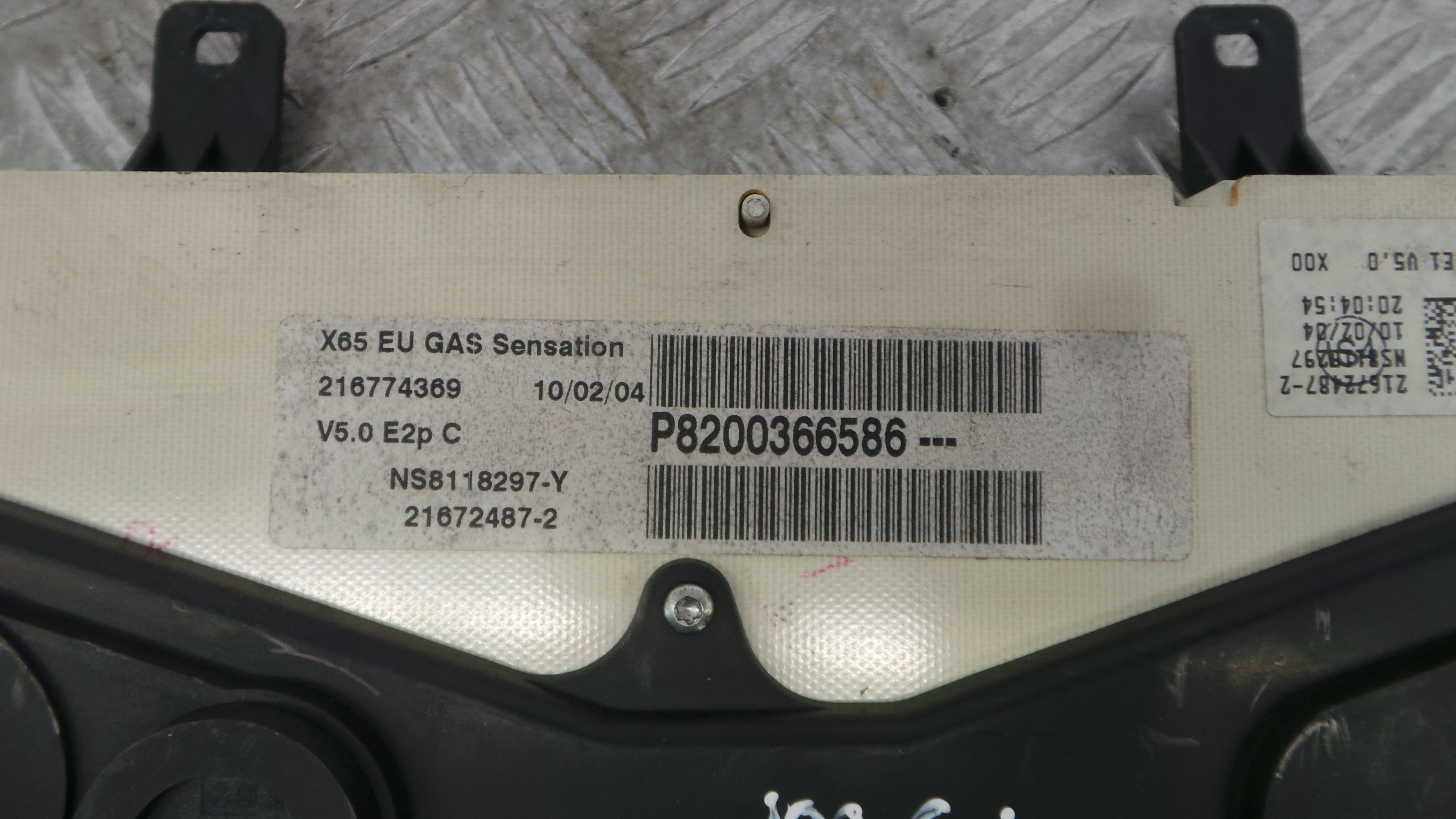 Quadrante 8200366586 - RENAULT CLIO II (BB_, CB_), CLIO Mk II (BB_, CB_)-36927616