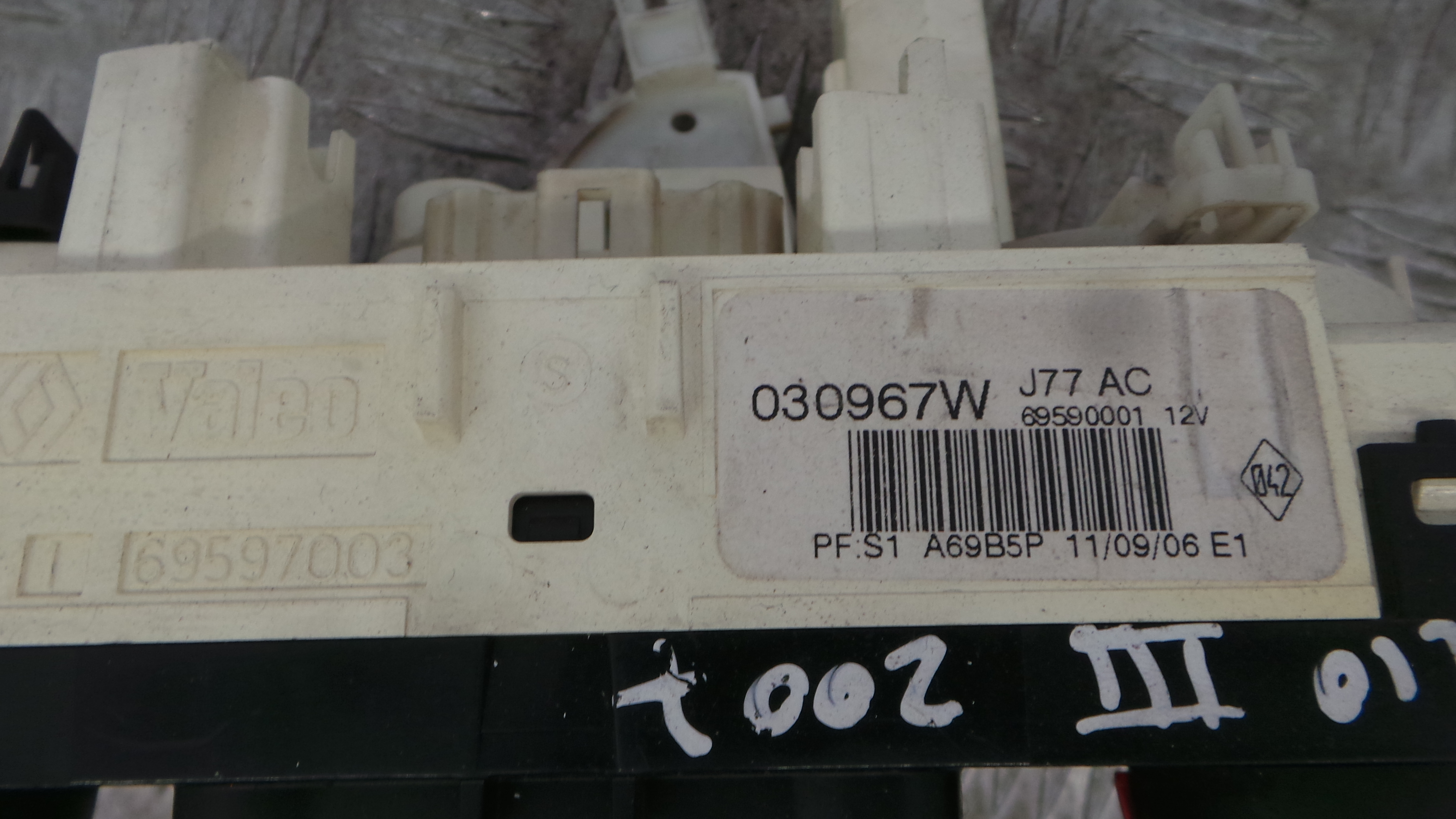 Comando da Sofagem / Climatronic 030967W - RENAULT CLIO III (BR0/1, CR0/1)-36928454