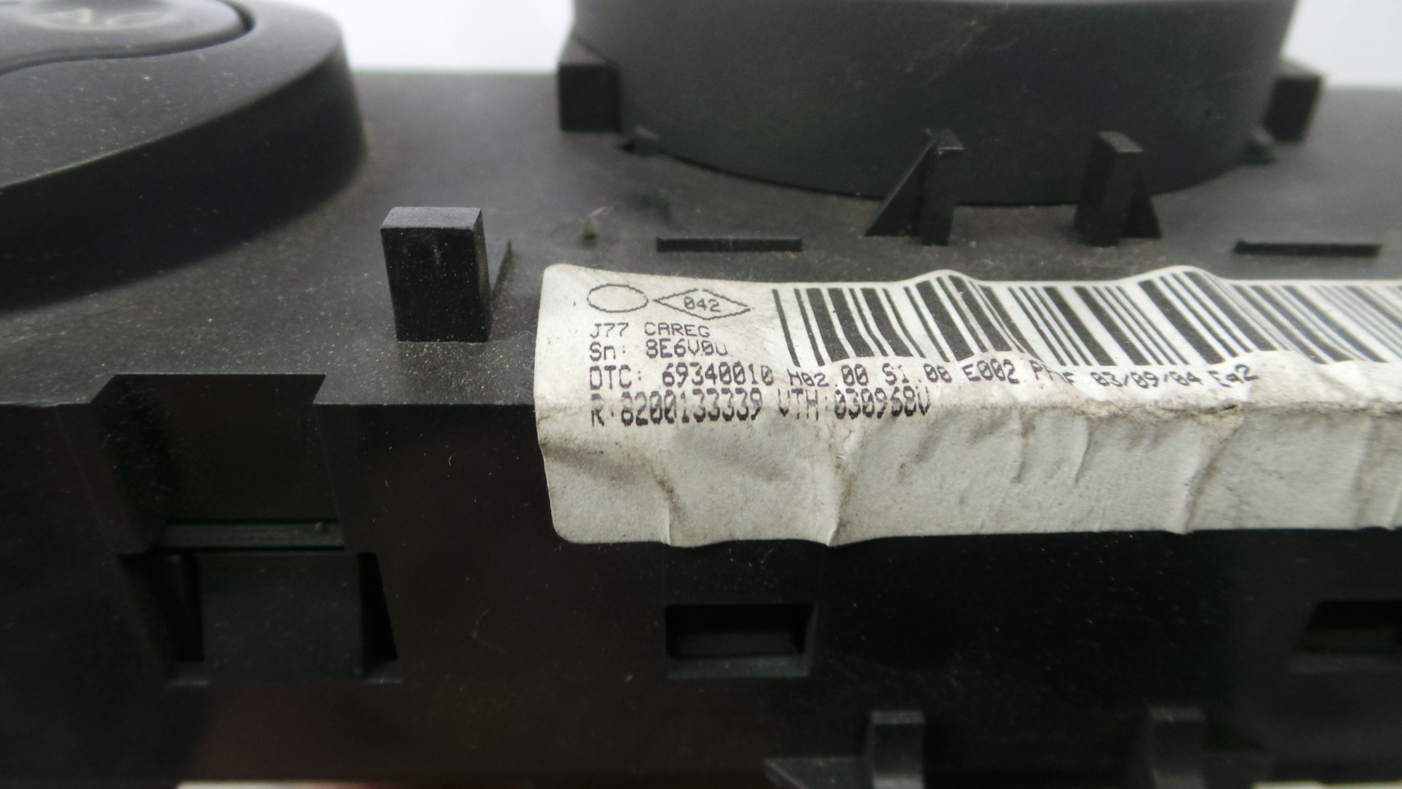 Comando da Sofagem / Climatronic 8200133339 - RENAULT MODUS / GRAND MODUS (F/JP0_)-36928488