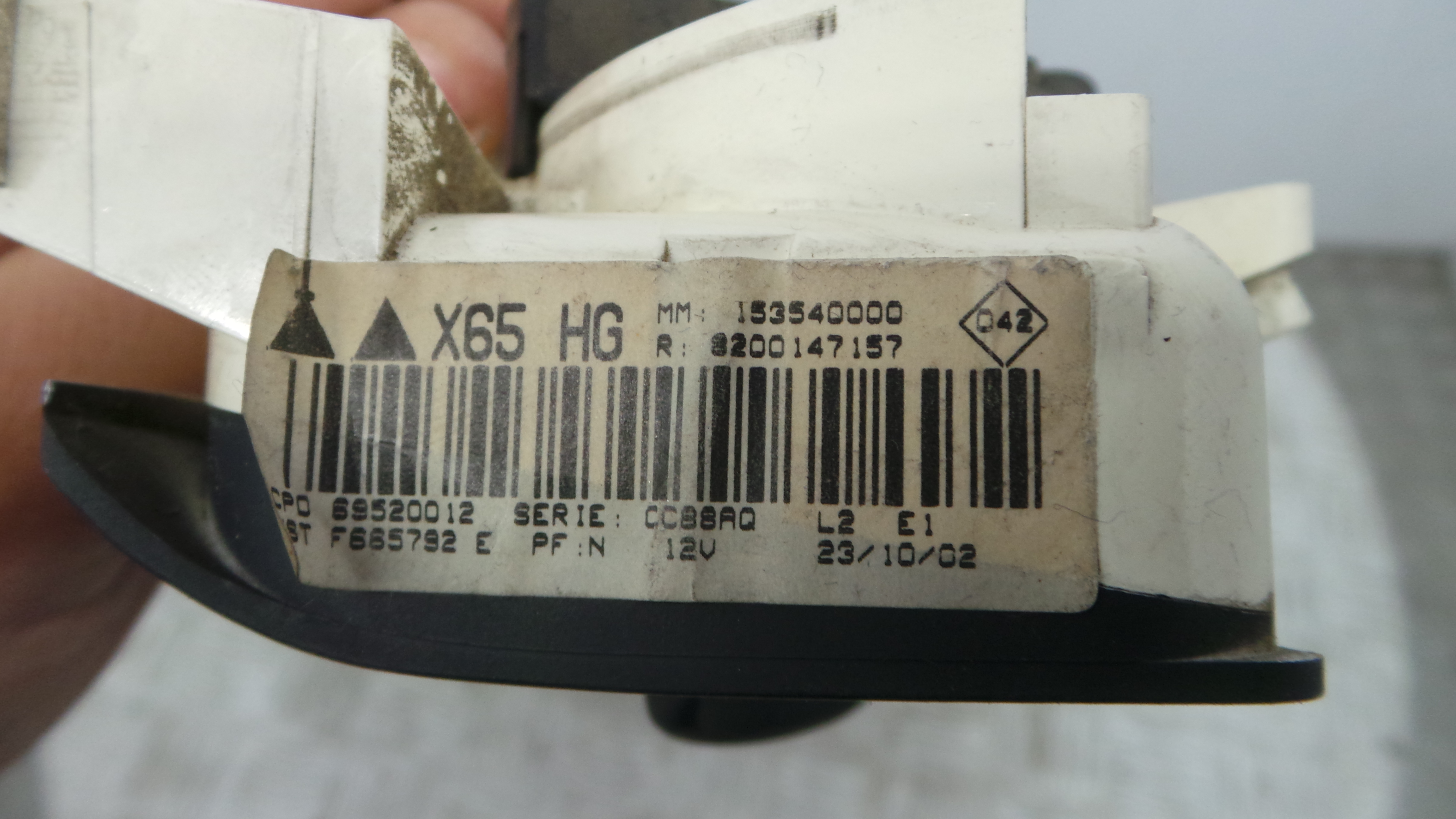 Comando da Sofagem / Climatronic 8200147157 - RENAULT CLIO II (BB_, CB_), CLIO Mk II (BB_, CB_)-36928497