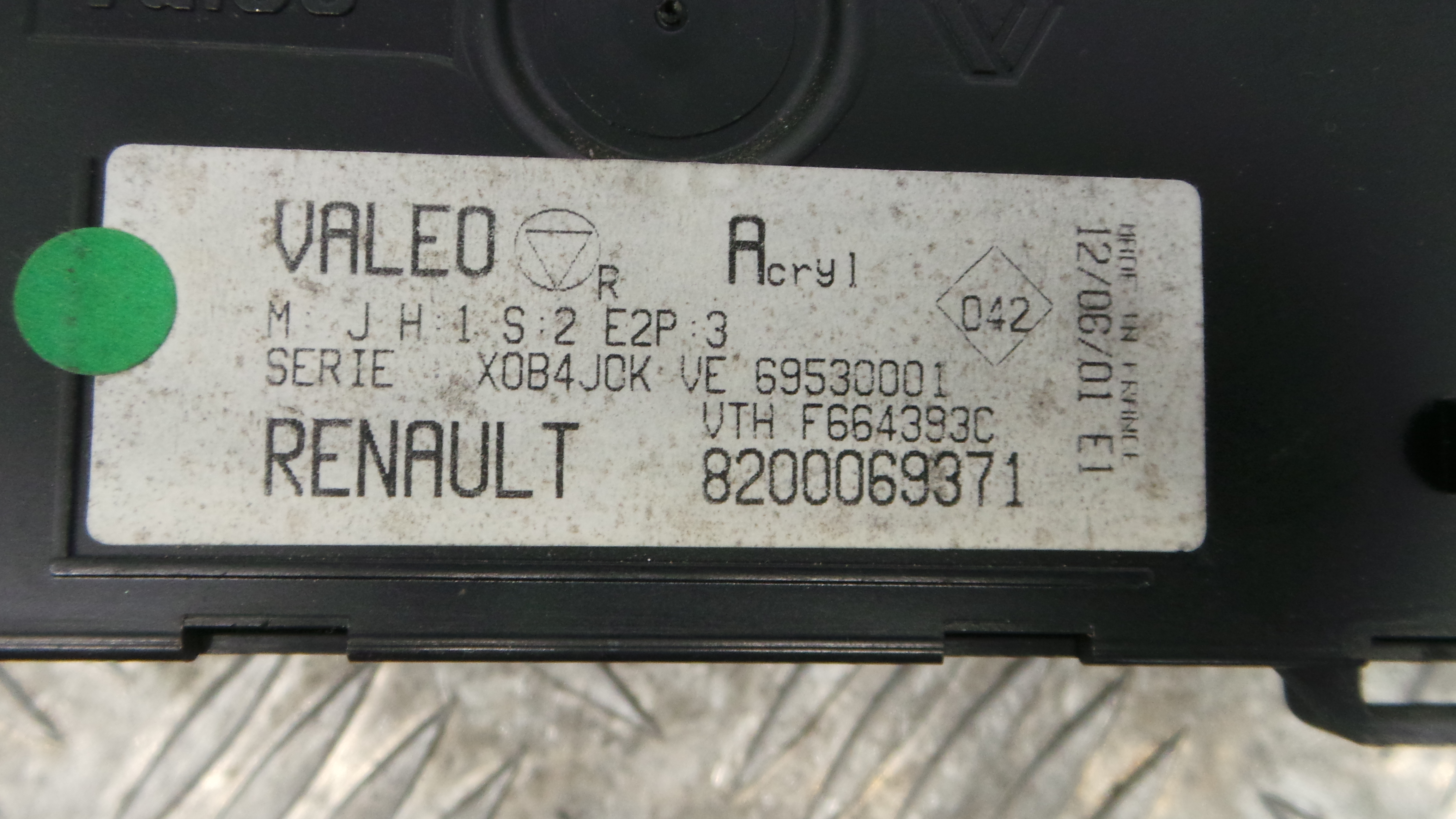 Comando da Sofagem / Climatronic 8200069371 - RENAULT CLIO II (BB_, CB_), CLIO Mk II (BB_, CB_)-36928509