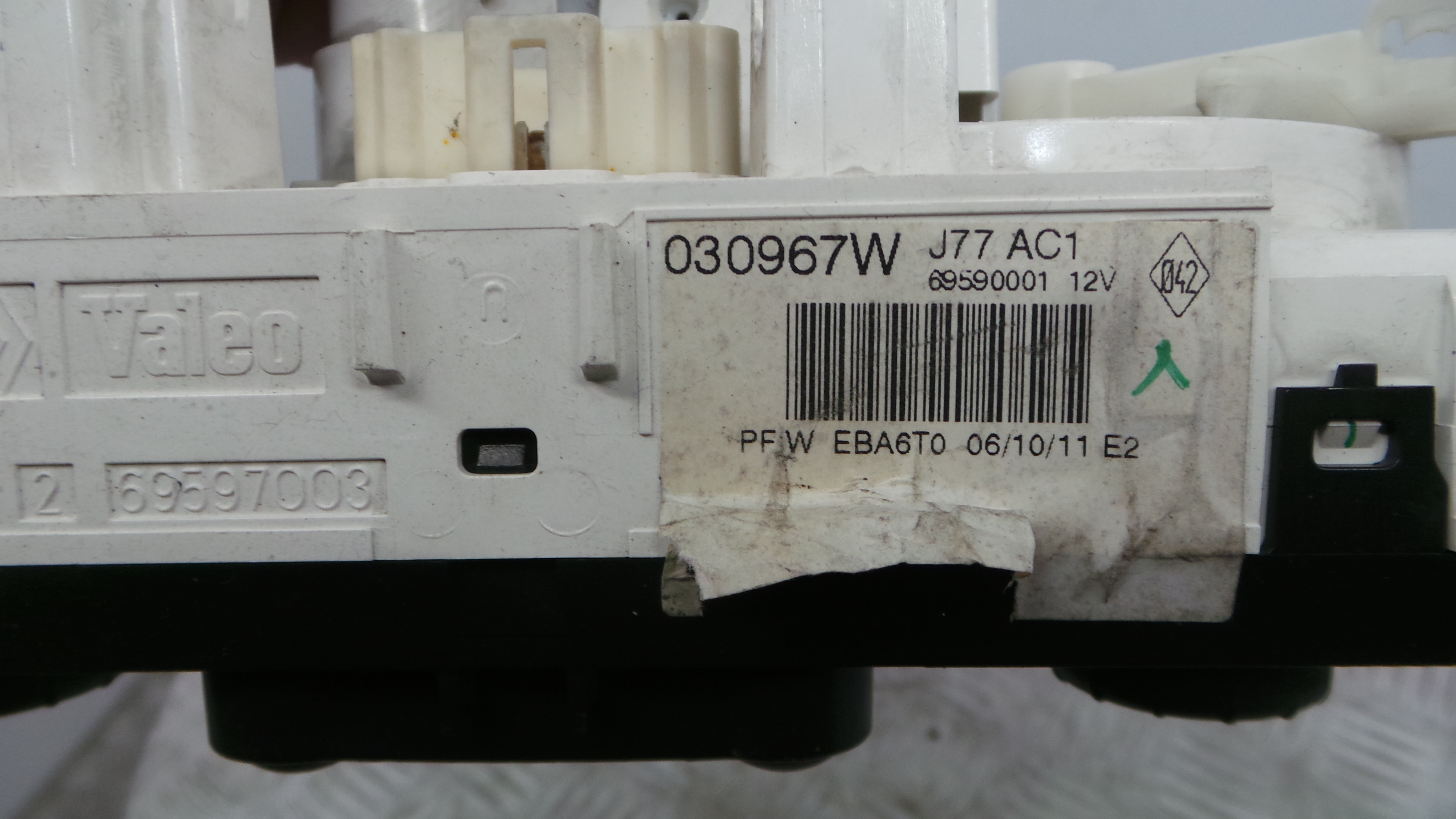 Comando da Sofagem / Climatronic 030967W - RENAULT CLIO III (BR0/1, CR0/1)-36928542