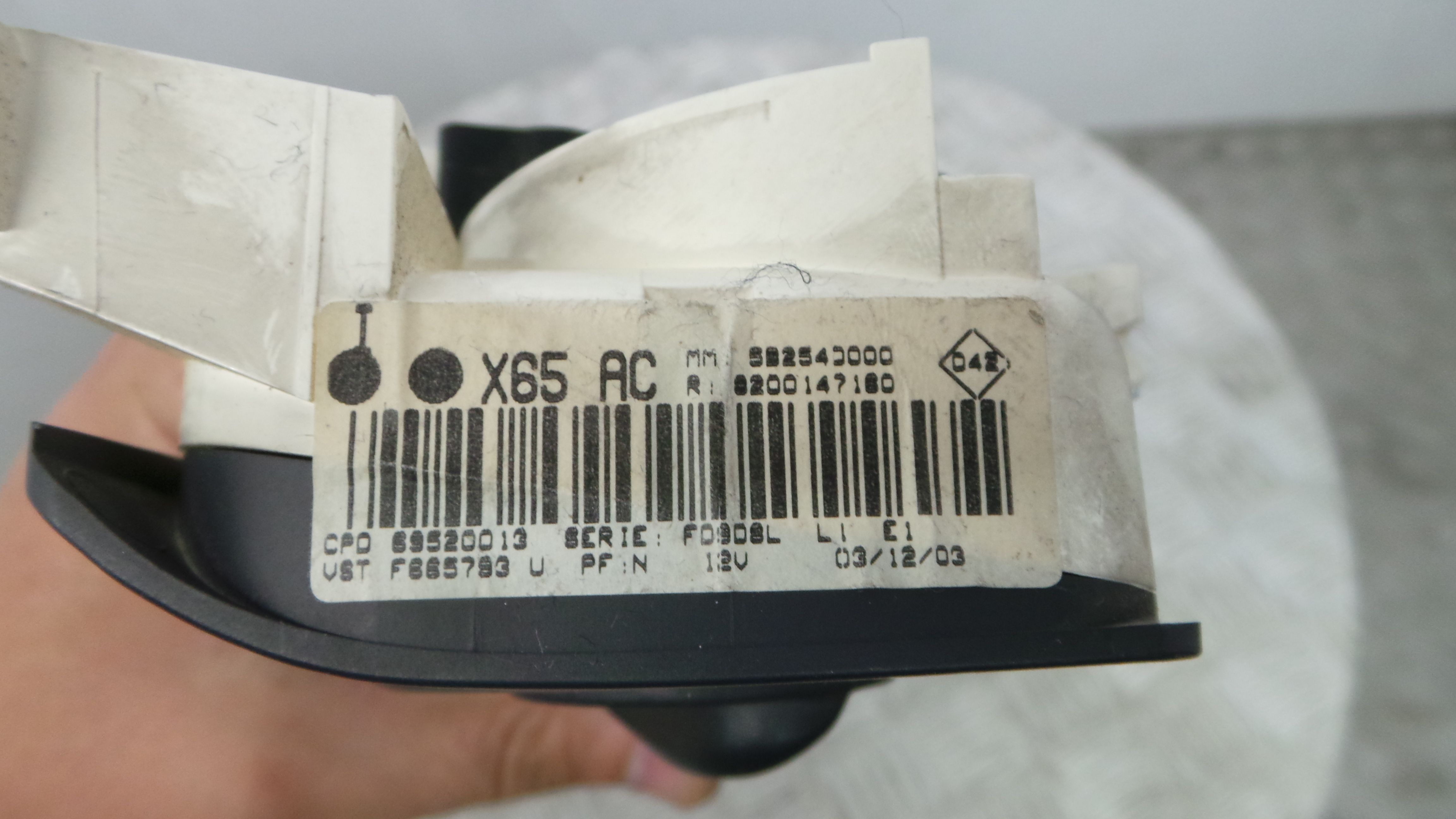 Comando da Sofagem / Climatronic 8200147160 - RENAULT CLIO II (BB_, CB_), CLIO Mk II (BB_, CB_)-36928632