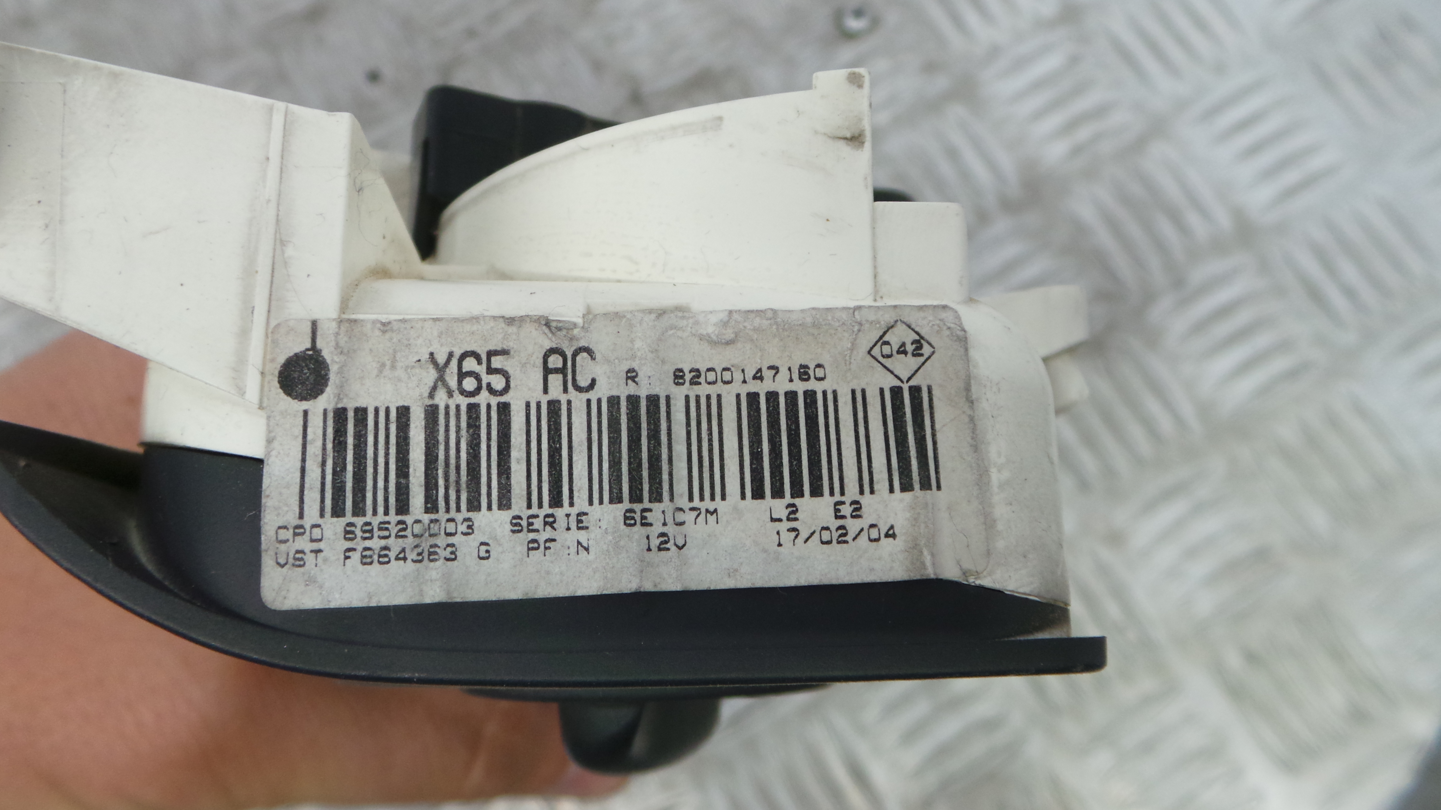 Comando da Sofagem / Climatronic 8200147160 - RENAULT CLIO II (BB_, CB_), CLIO Mk II (BB_, CB_)-36928638