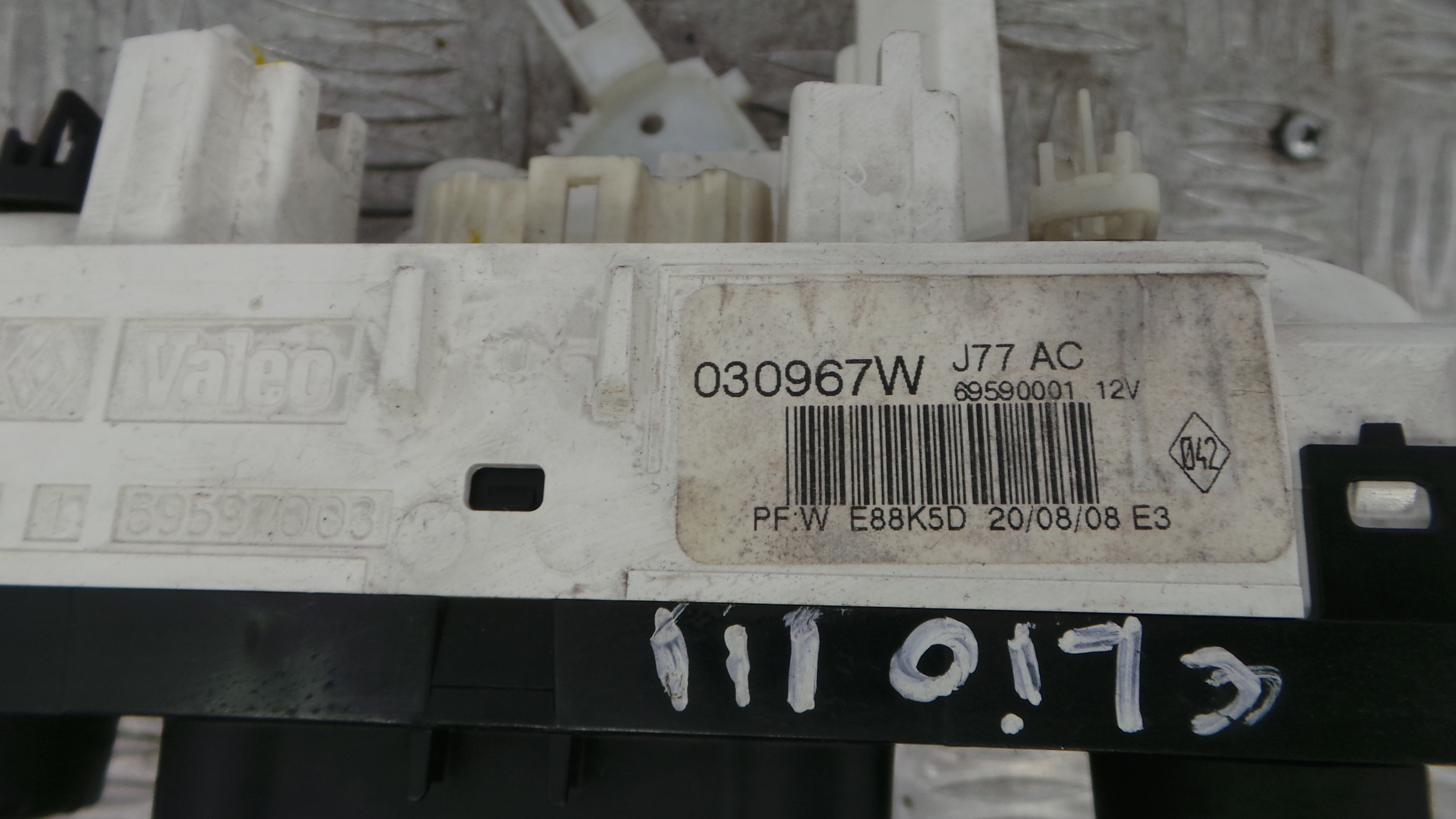 Comando da Sofagem / Climatronic 030967W - RENAULT CLIO III (BR0/1, CR0/1)-36928872