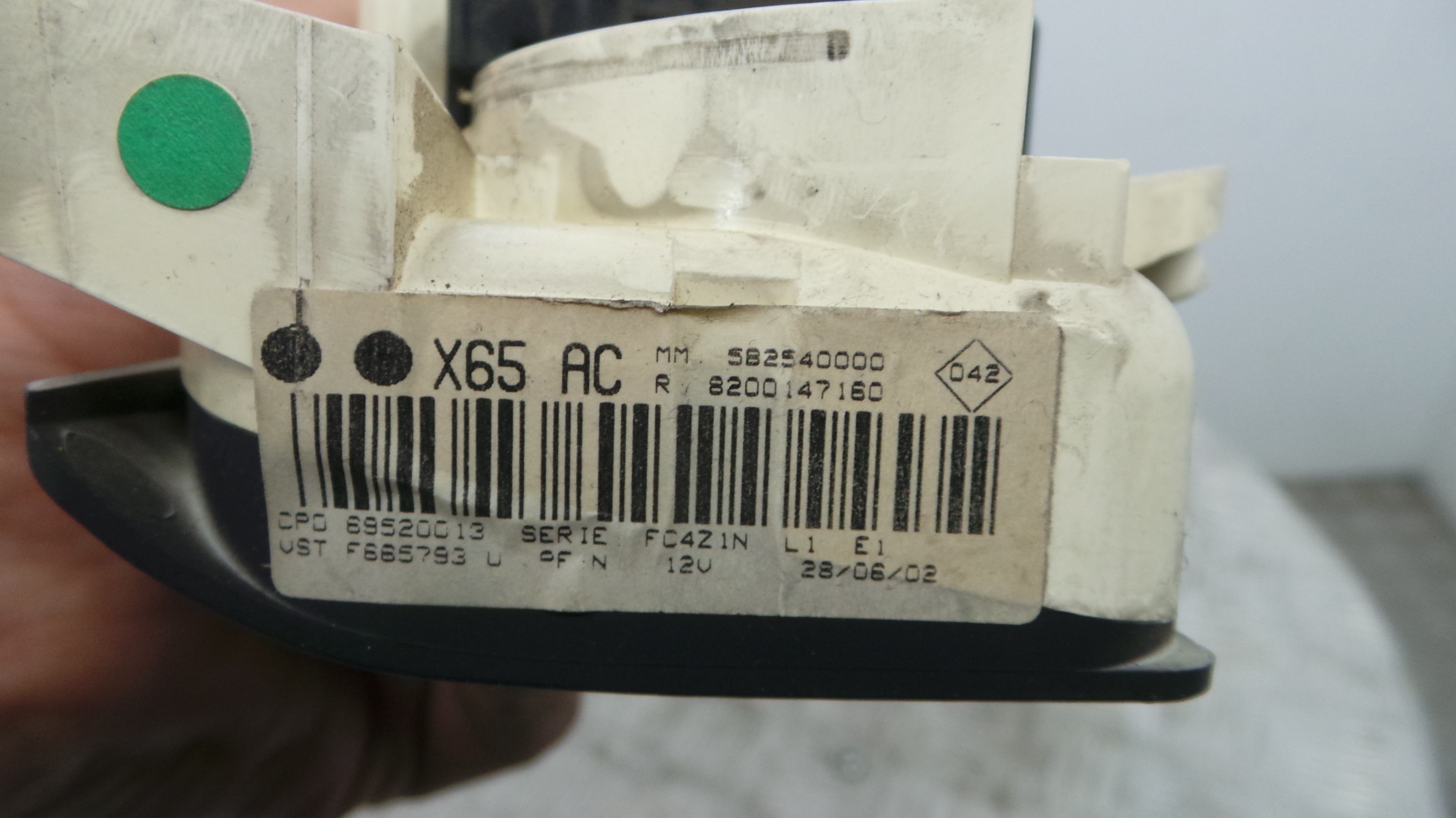 Comando da Sofagem / Climatronic 8200147160 - RENAULT CLIO II (BB_, CB_), CLIO Mk II (BB_, CB_)-36928878