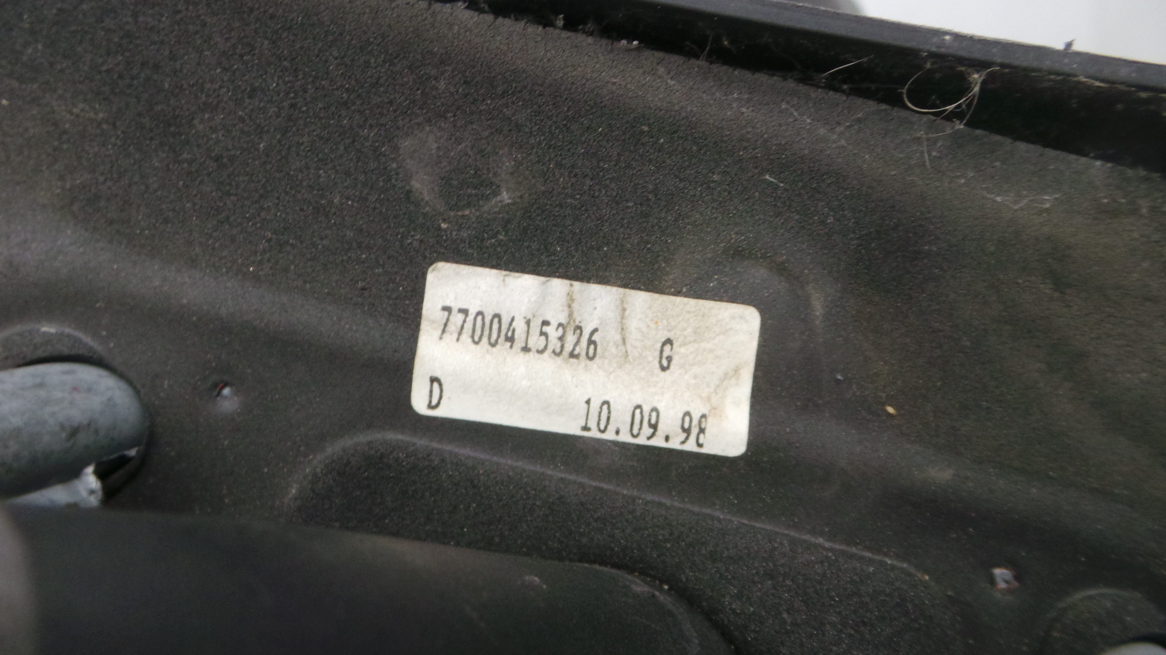 Espelho Retrovisor Dto 7700415326 - RENAULT CLIO II (BB_, CB_), CLIO Mk II (BB_, CB_)-36931700