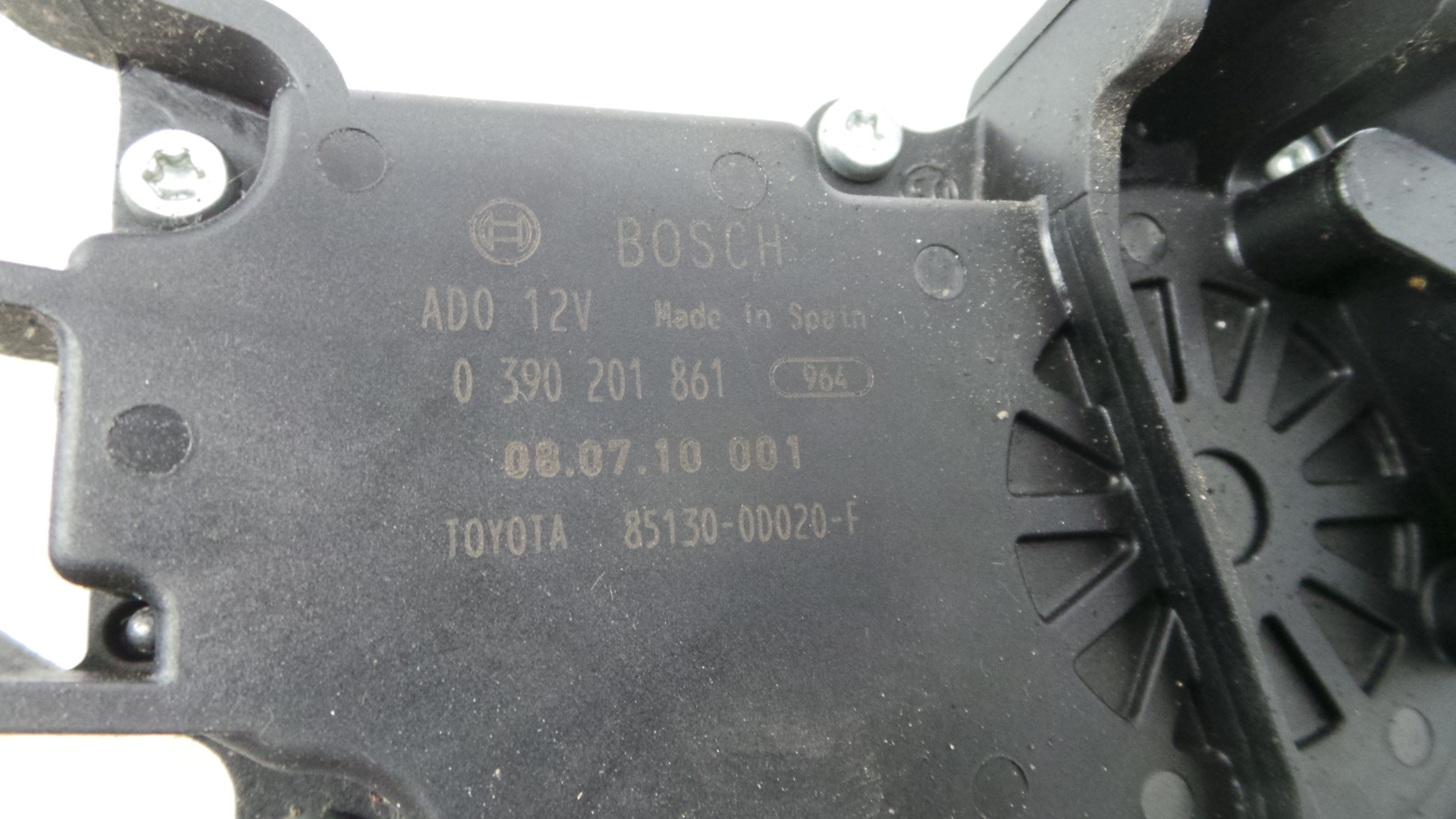 Motor Limpa Vidros Trás 85130-0D020 - TOYOTA YARIS (_P9_), YARIS/VITZ (_P9_)-37035731