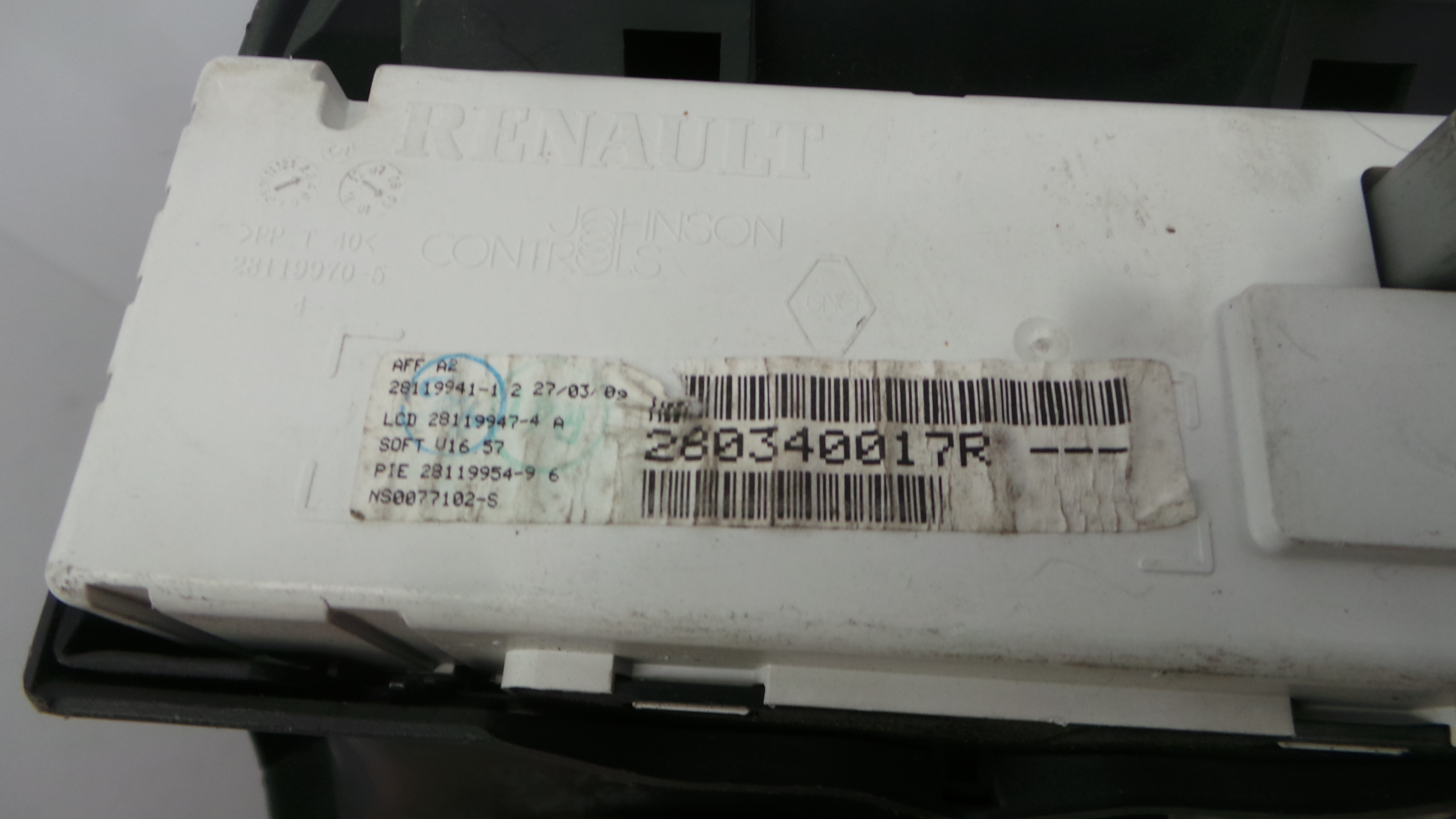 Display do Ar Condicionado / Rádio / GPS / DVD 280340017R - RENAULT CLIO III (BR0/1, CR0/1)-37037546