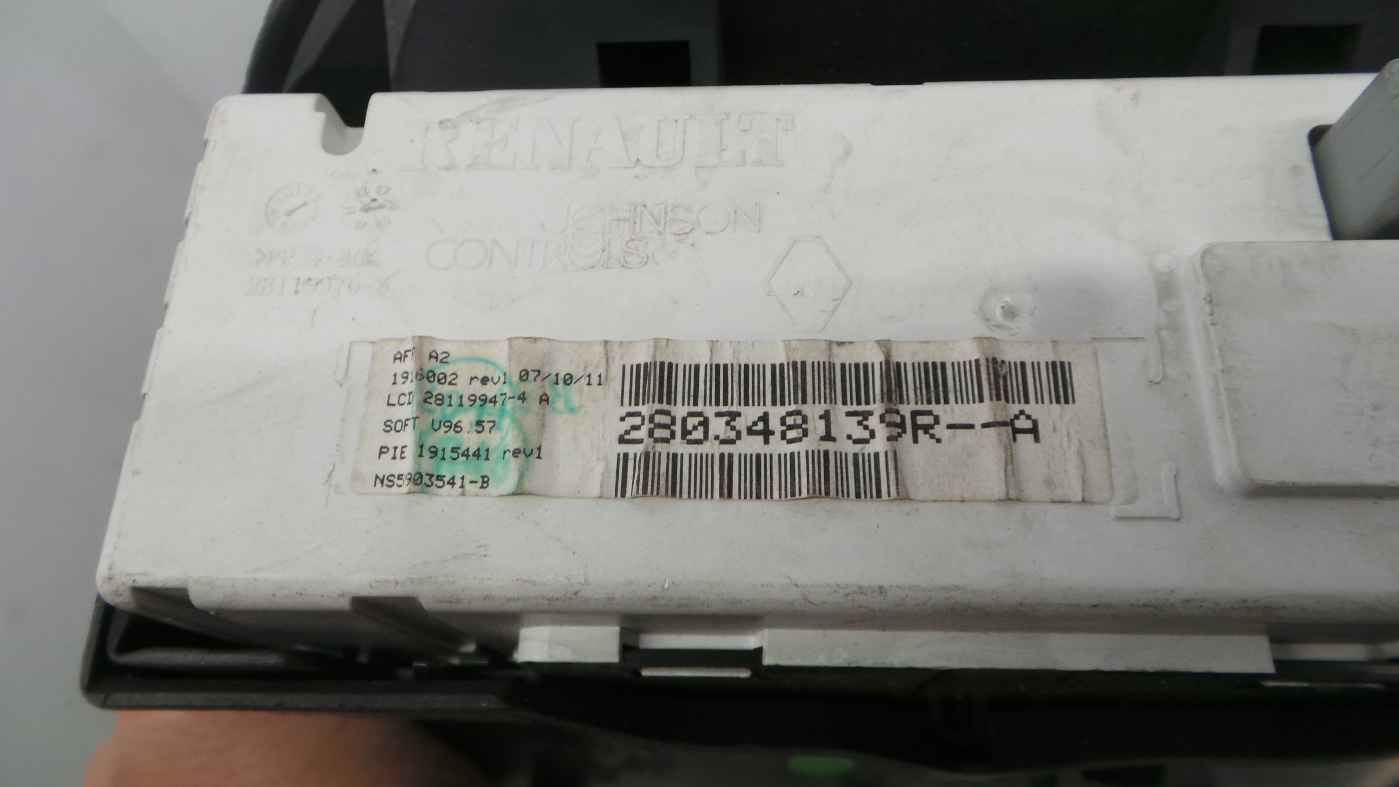 Display do Ar Condicionado / Rádio / GPS / DVD 280348139R-A - RENAULT CLIO III (BR0/1, CR0/1)-37037635