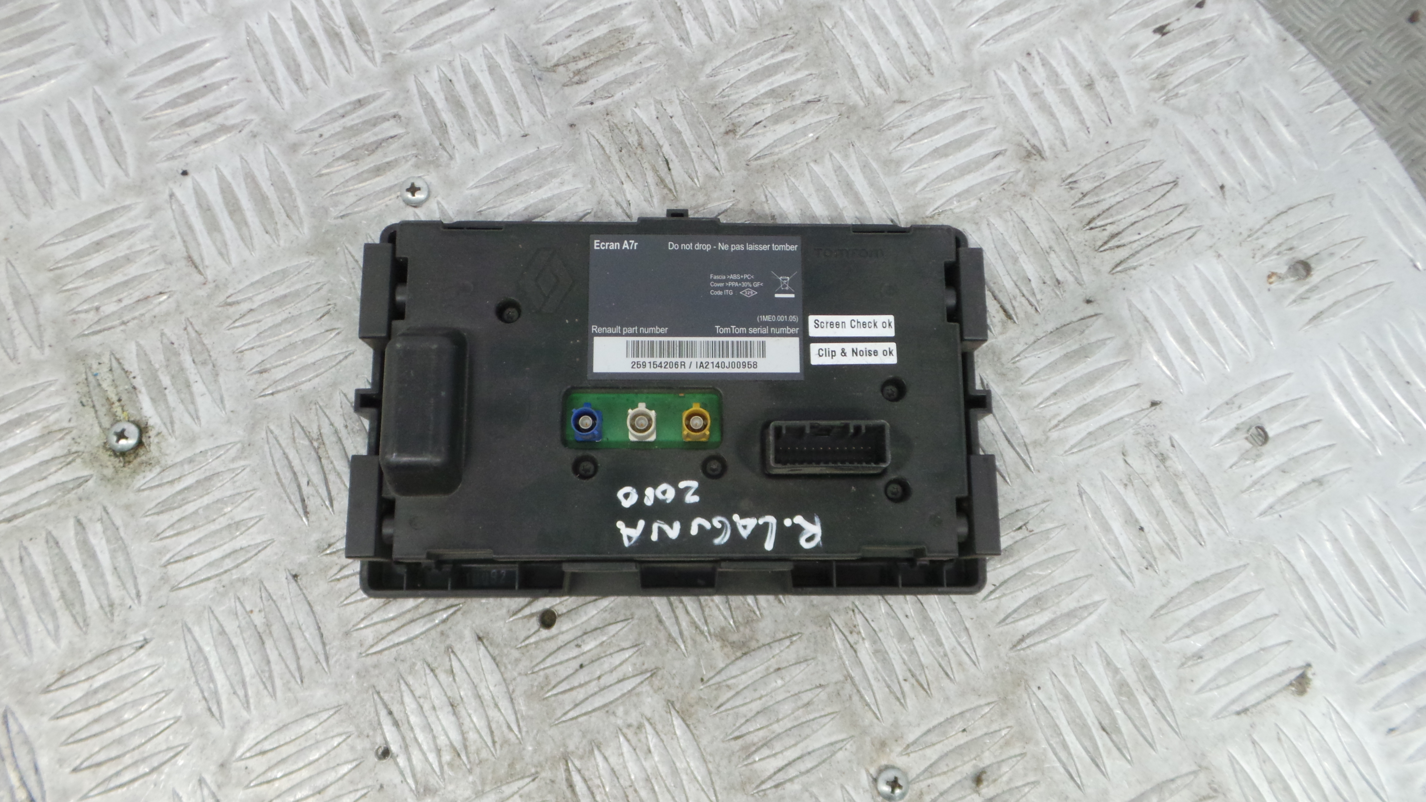 Display do Ar Condicionado / Rádio / GPS / DVD 259154206R - RENAULT LAGUNA III (BT0/1)-37037639