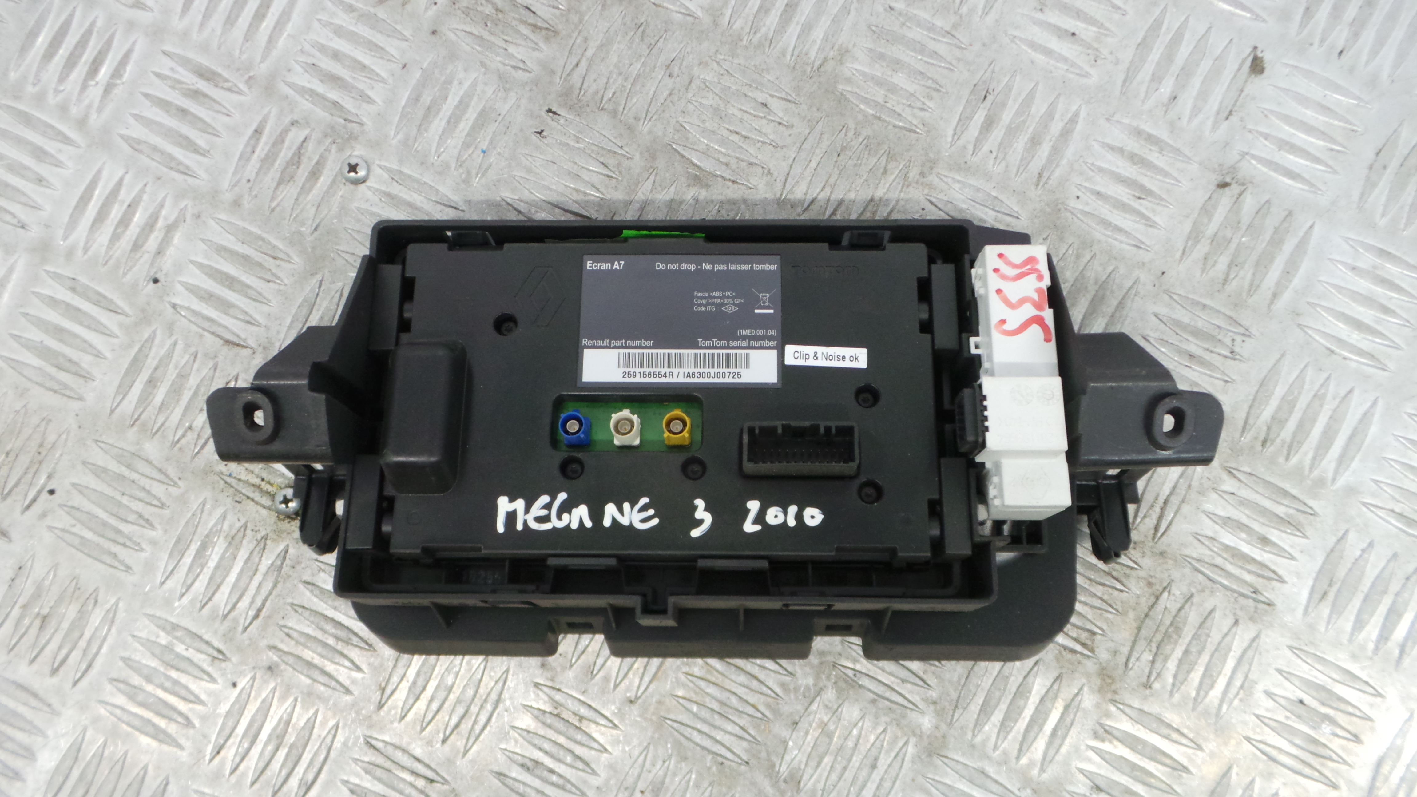 Display do Ar Condicionado / Rádio / GPS / DVD 259156554R - RENAULT MEGANE III Hatchback (BZ0/1_, B-37037806