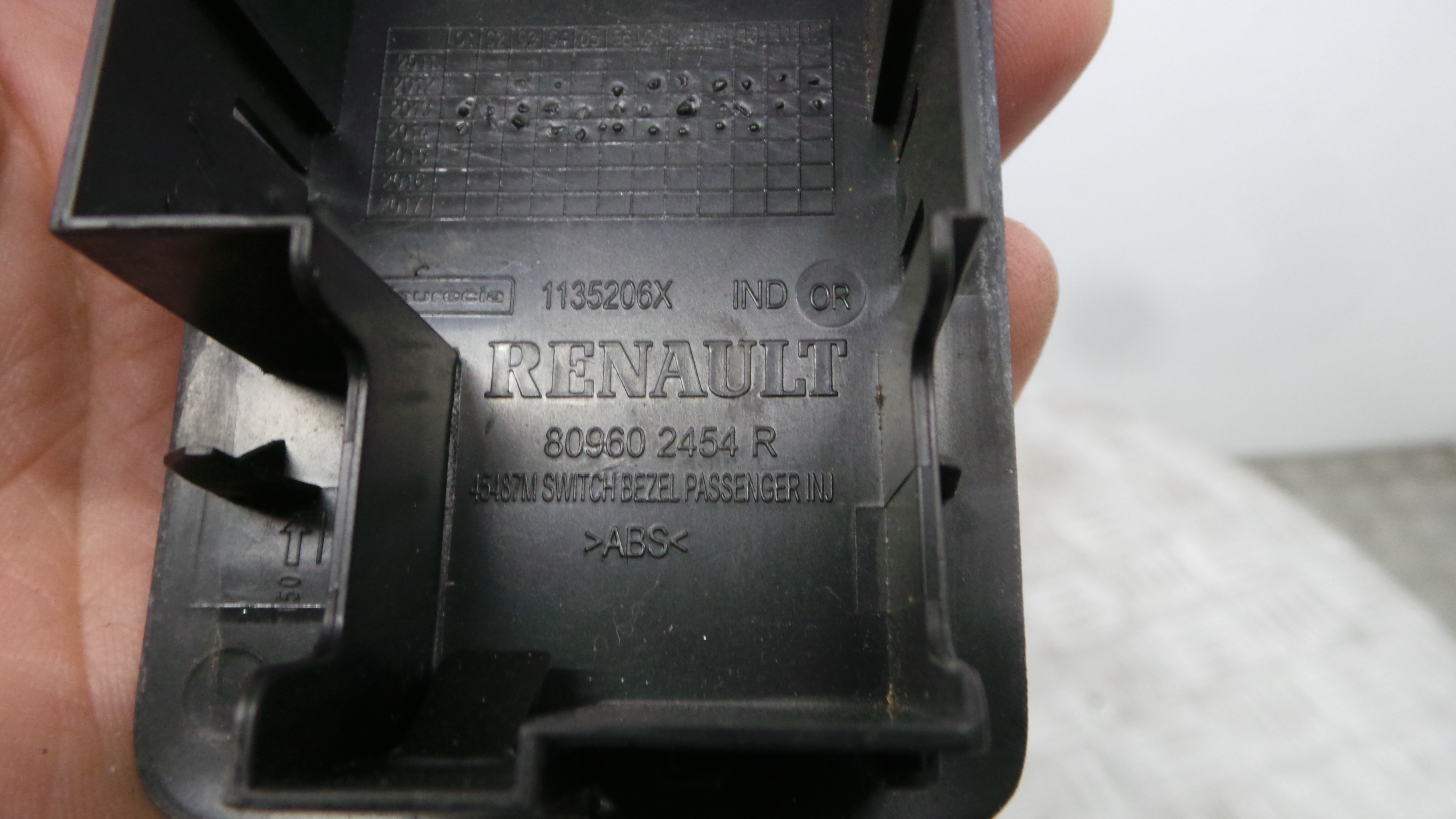 Interruptor / Comando Elevador Vidro Frente Dto  809602454R - RENAULT CLIO IV (BH_)-37039202
