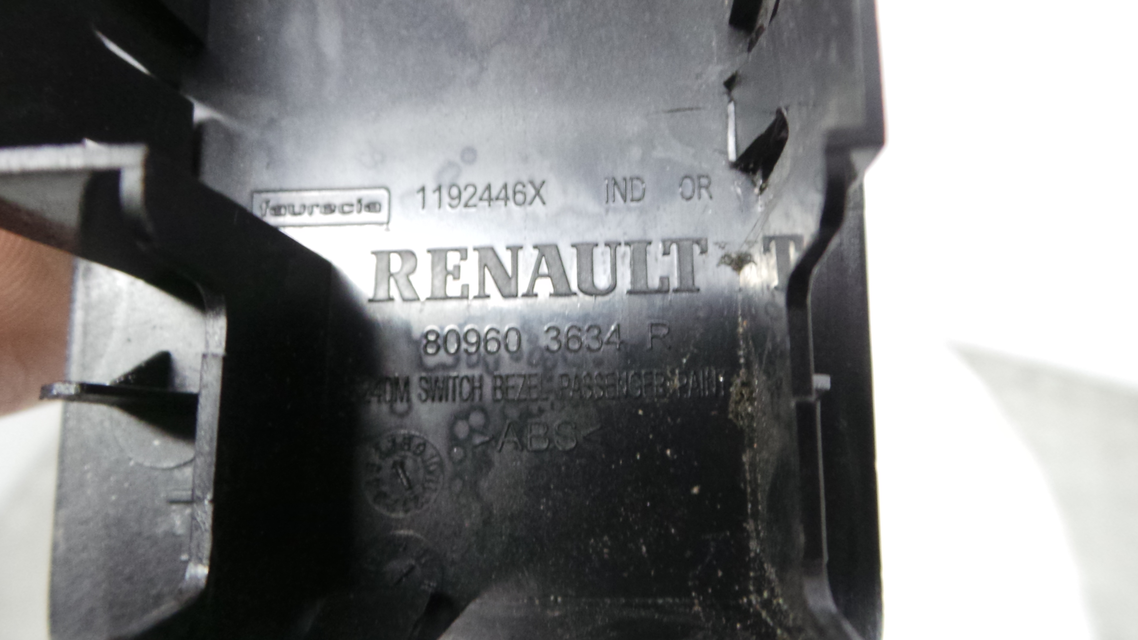 Interruptor / Comando Elevador Vidro Frente Dto  809603634R - RENAULT CLIO IV (BH_)-37039997