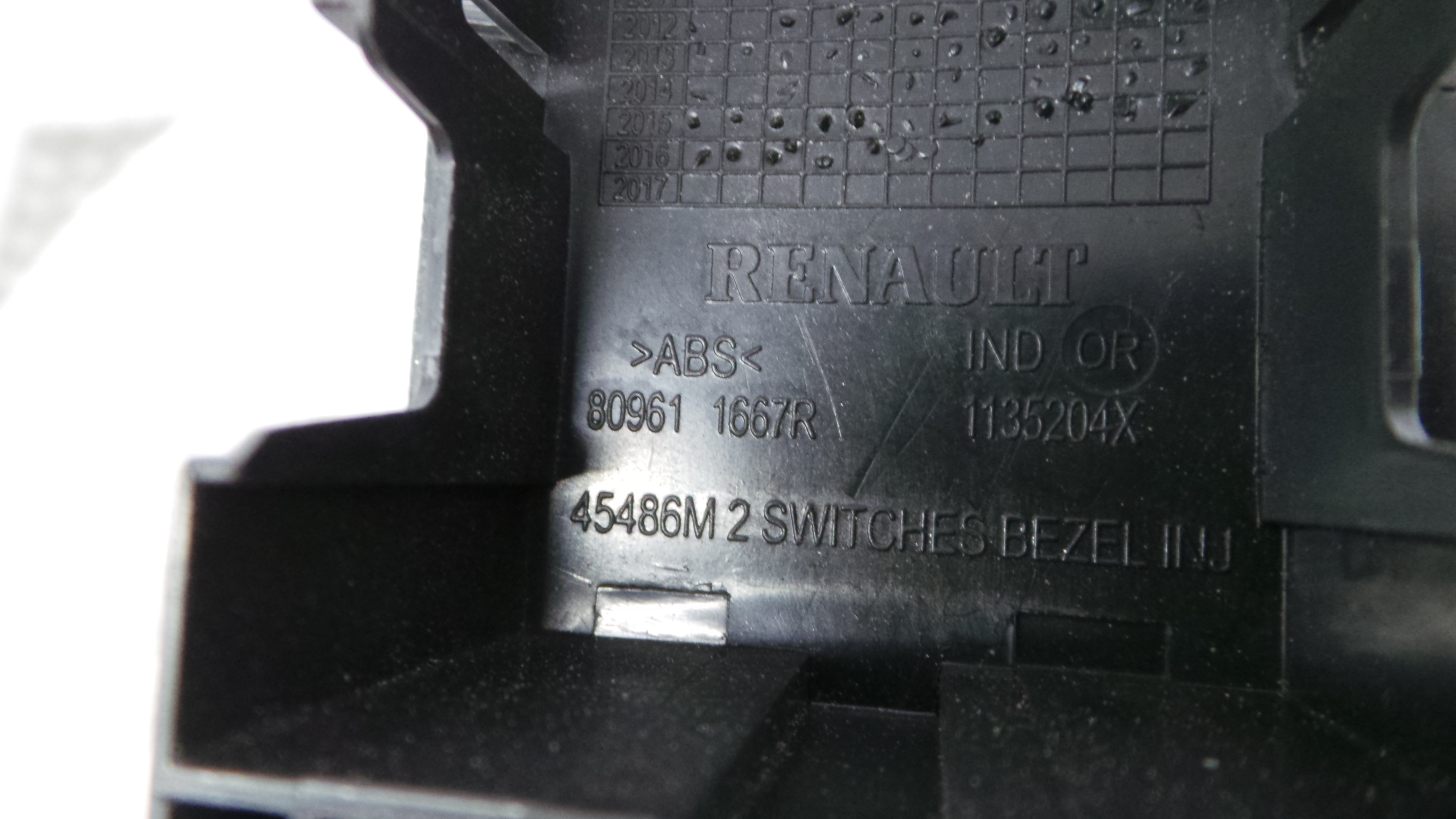 Interruptor / Comando Elevador Vidro Frente Esq  809611667R - RENAULT CLIO IV (BH_)-37040960