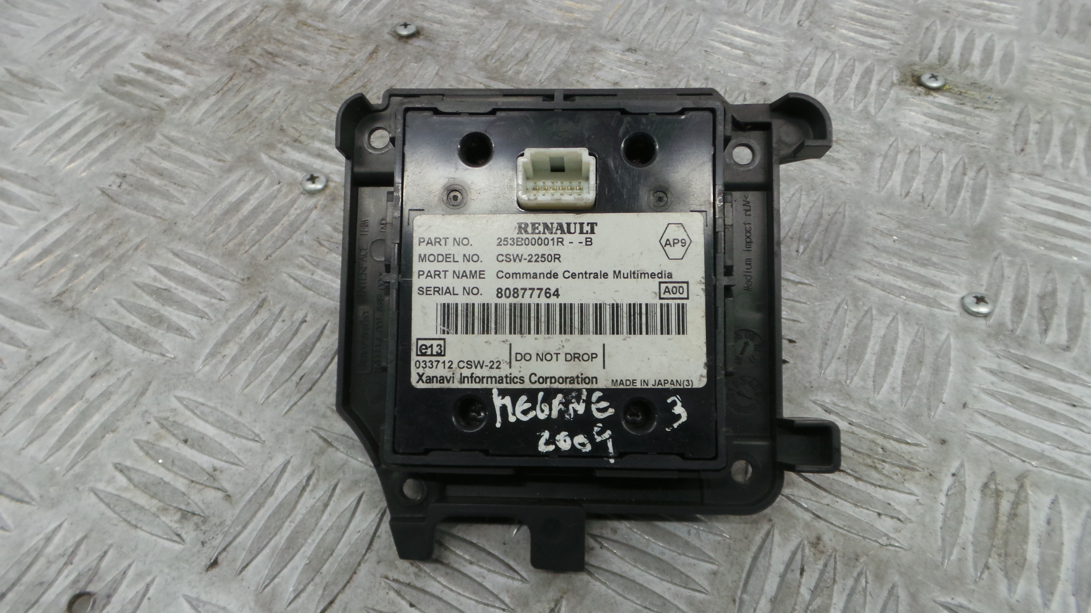 Comando Multifunções 253B00001R - RENAULT MEGANE III Hatchback (BZ0/1_, B3_)-37042547