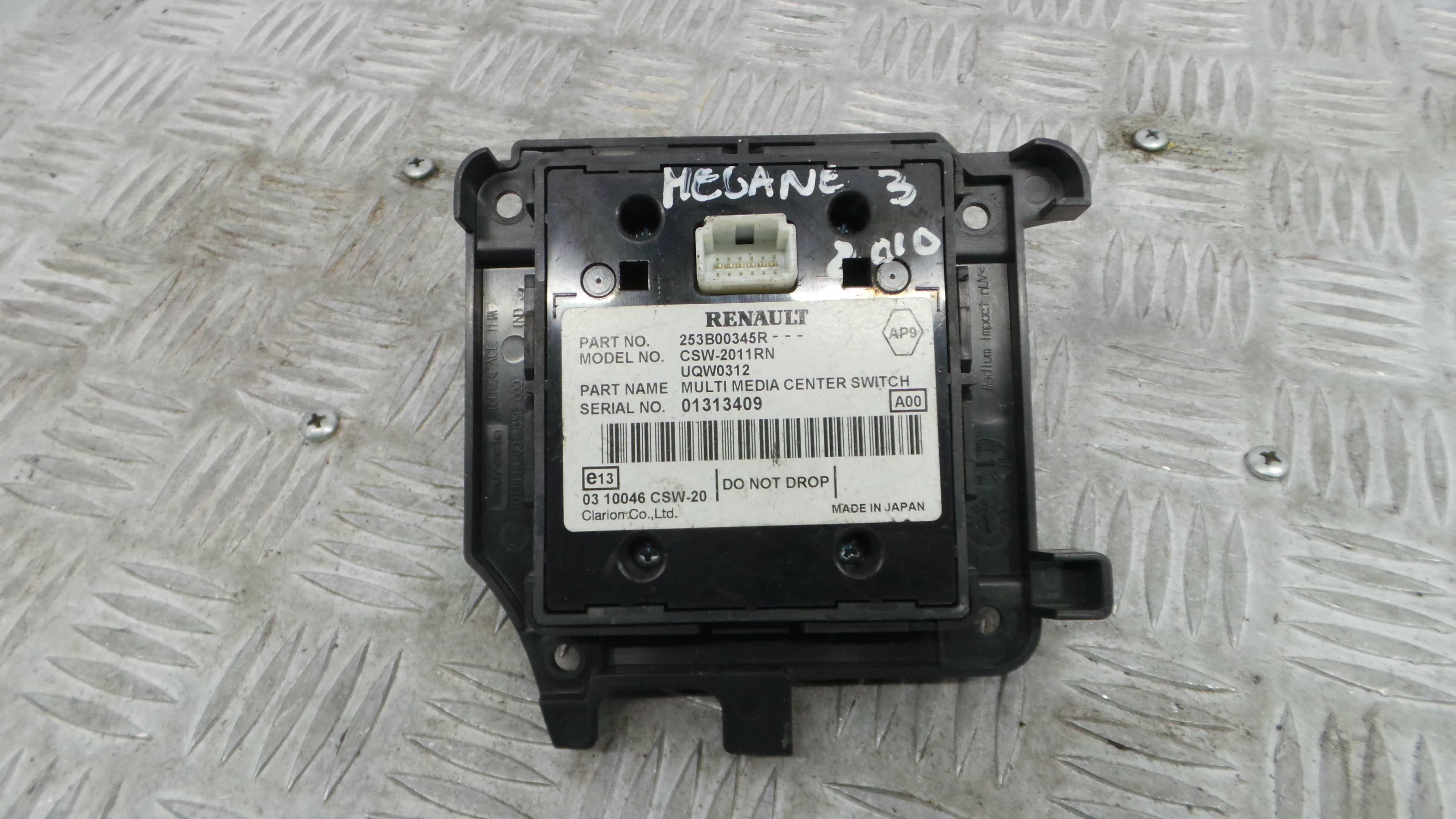 Comando Multifunções 253B00345R - RENAULT MEGANE III Hatchback (BZ0/1_, B3_)-37042550