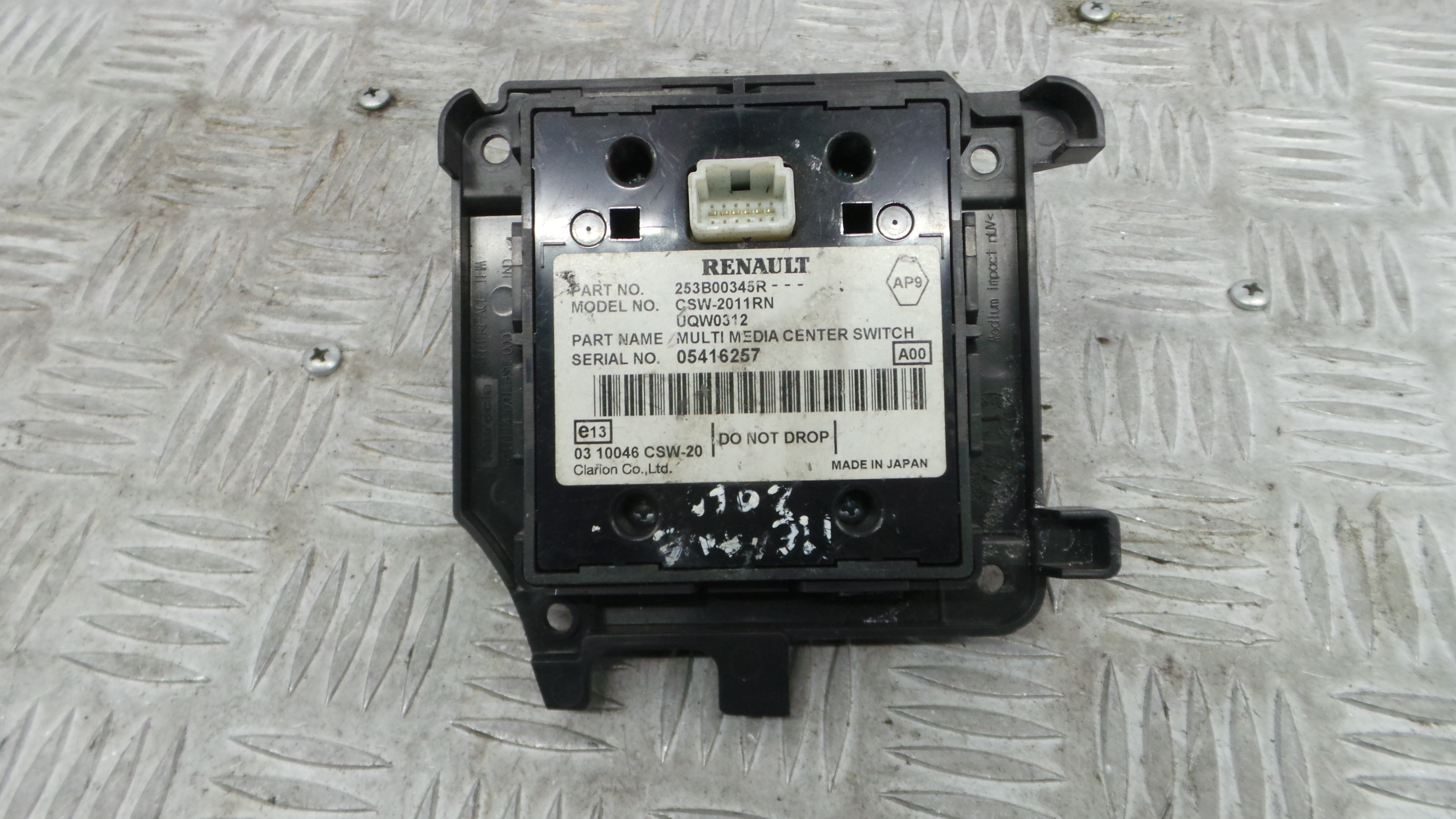 Comando Multifunções 253B00345R - RENAULT MEGANE III Hatchback (BZ0/1_, B3_)-37042553