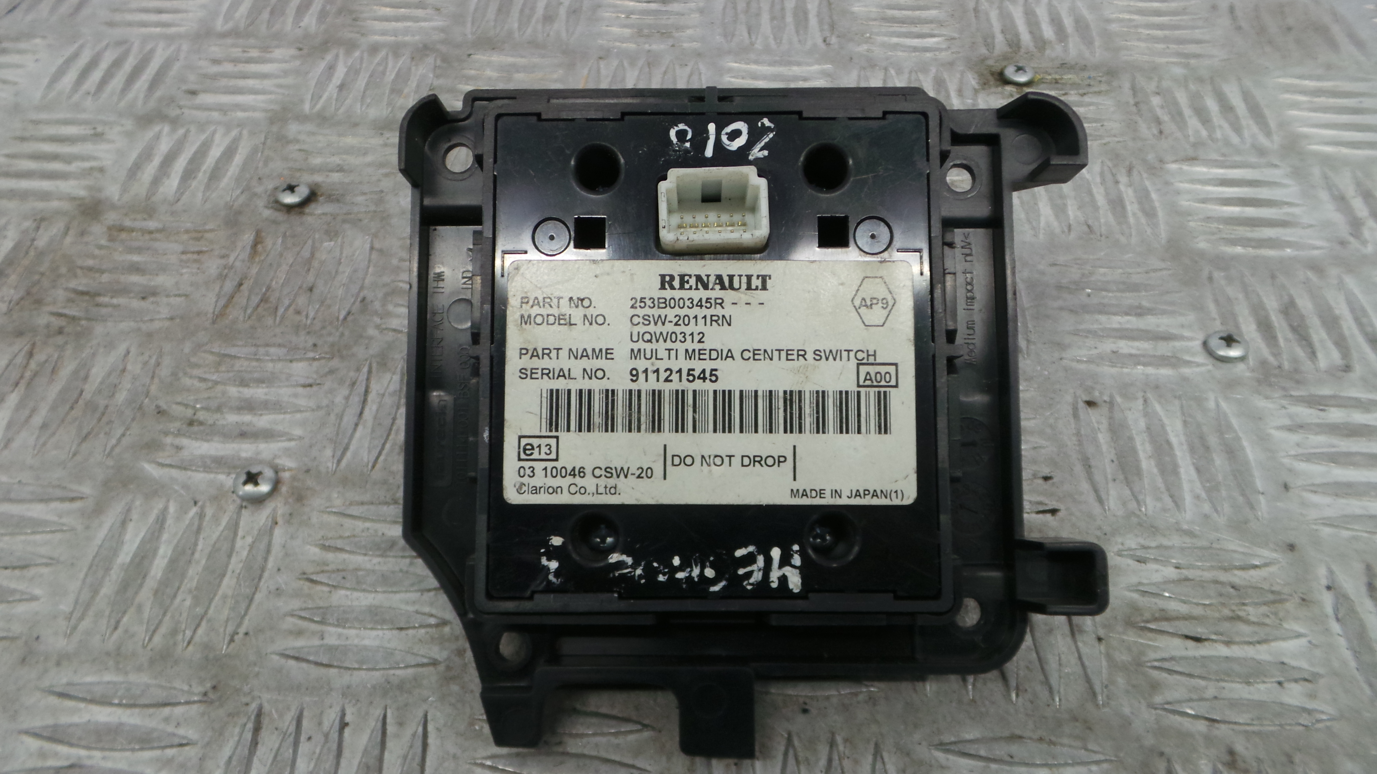 Comando Multifunções 253B00345R - RENAULT MEGANE III Hatchback (BZ0/1_, B3_)-37042602