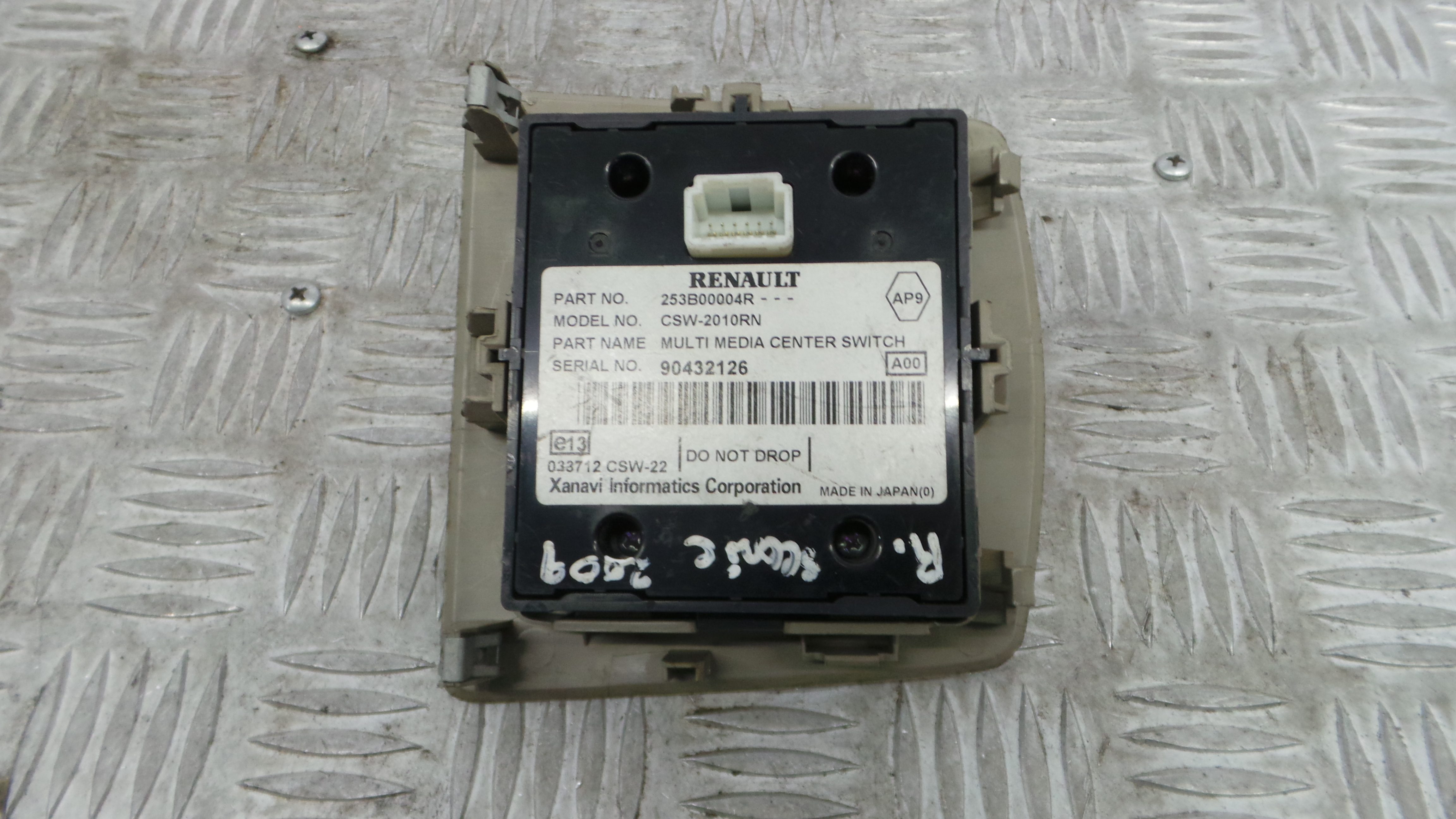 Comando Multifunções 253B00004R - RENAULT SCÉNIC III (JZ0/1_)-37042605