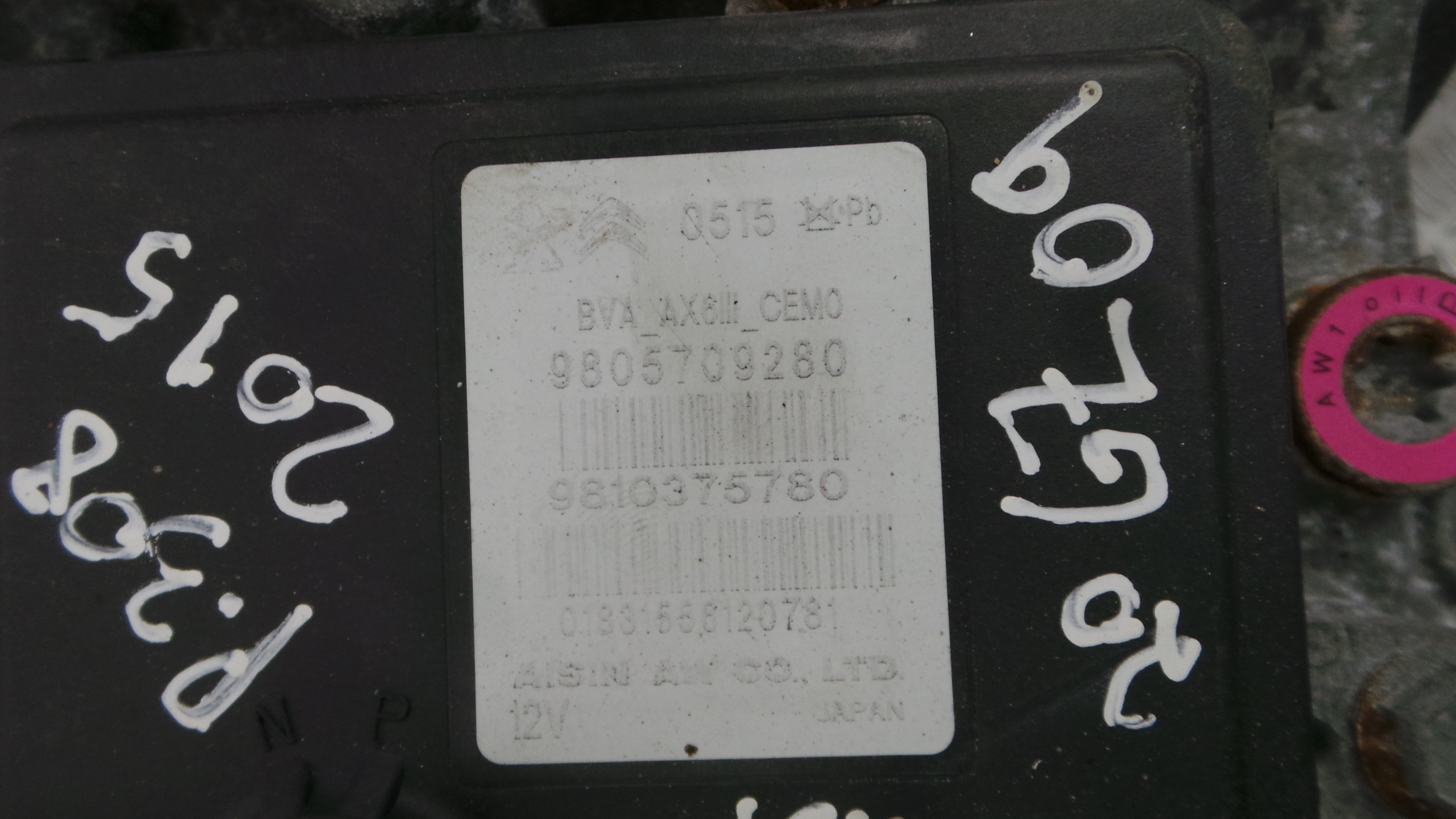 Caixa Velocidades Automática  20GZ09 - PEUGEOT 308 II (LB_, LP_, LW_, LH_, L3_)-37069246