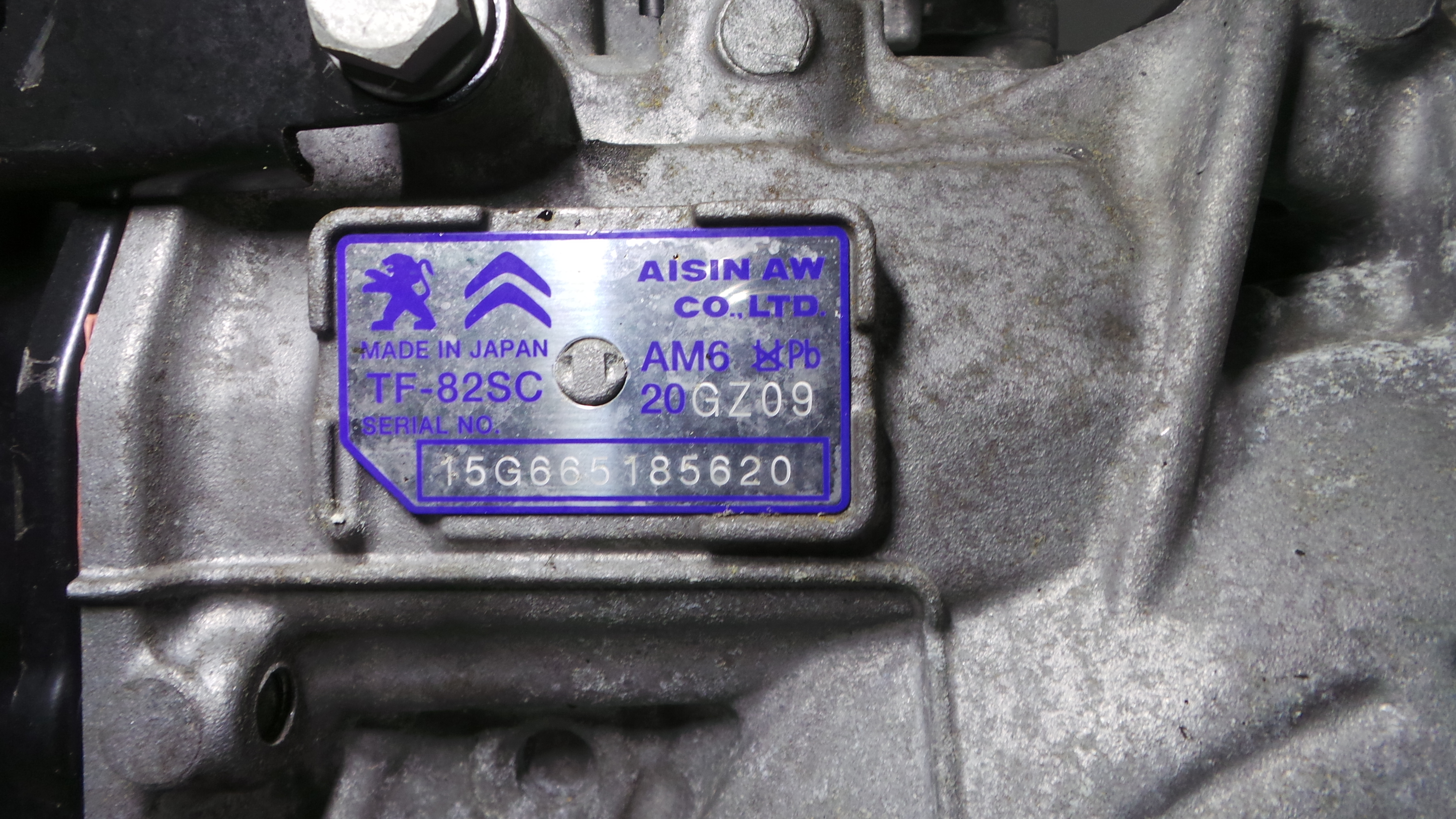 Caixa Velocidades Automática  20GZ09 - PEUGEOT 308 II (LB_, LP_, LW_, LH_, L3_)-37071506