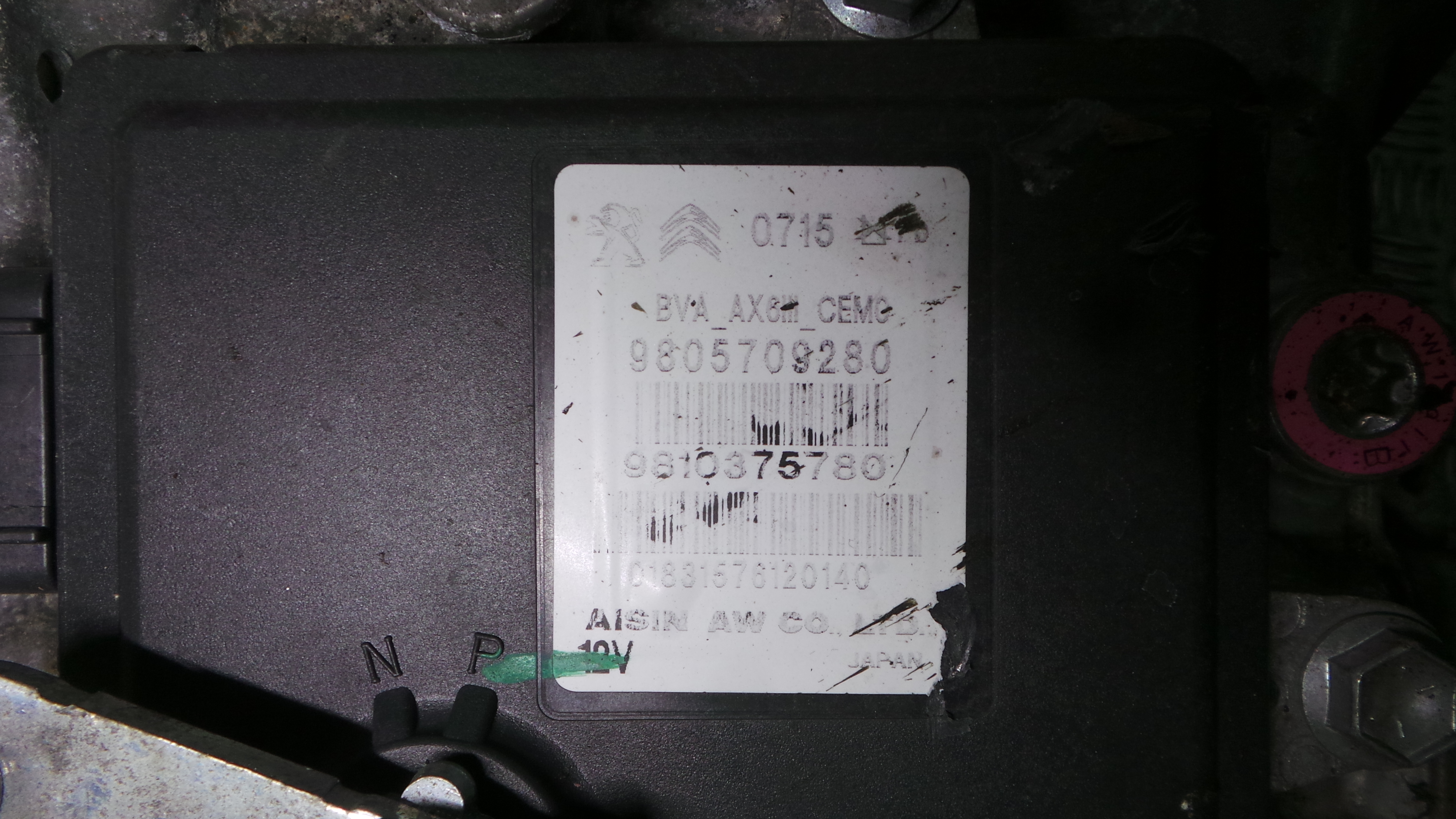 Caixa Velocidades Automática  20GZ09 - PEUGEOT 308 II (LB_, LP_, LW_, LH_, L3_)-37071506