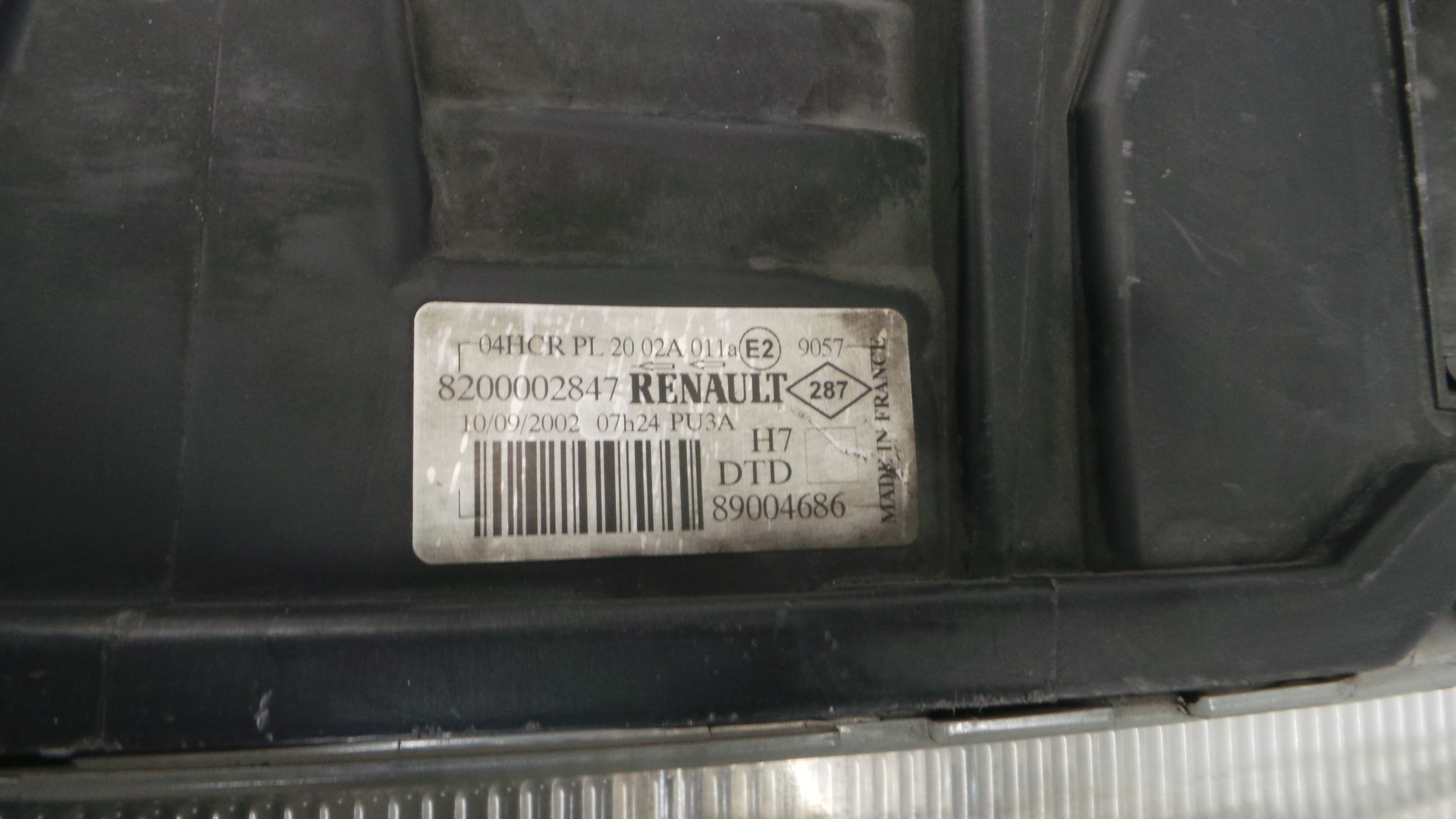 Ótica Dto 8200002847 – RENAULT LAGUNA II (BG0/1_)