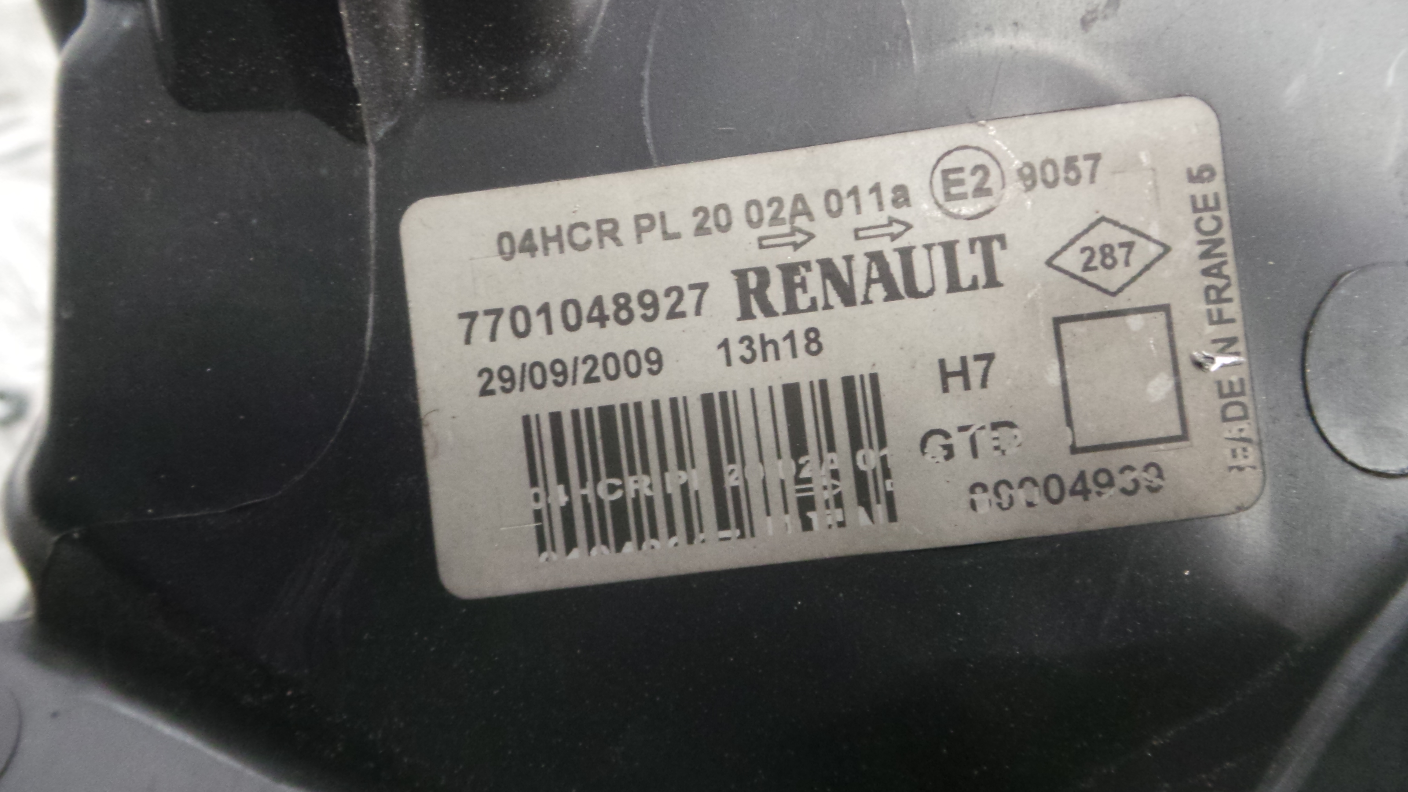 Ótica Esq 7701048927 - RENAULT LAGUNA II (BG0/1_)-37075471