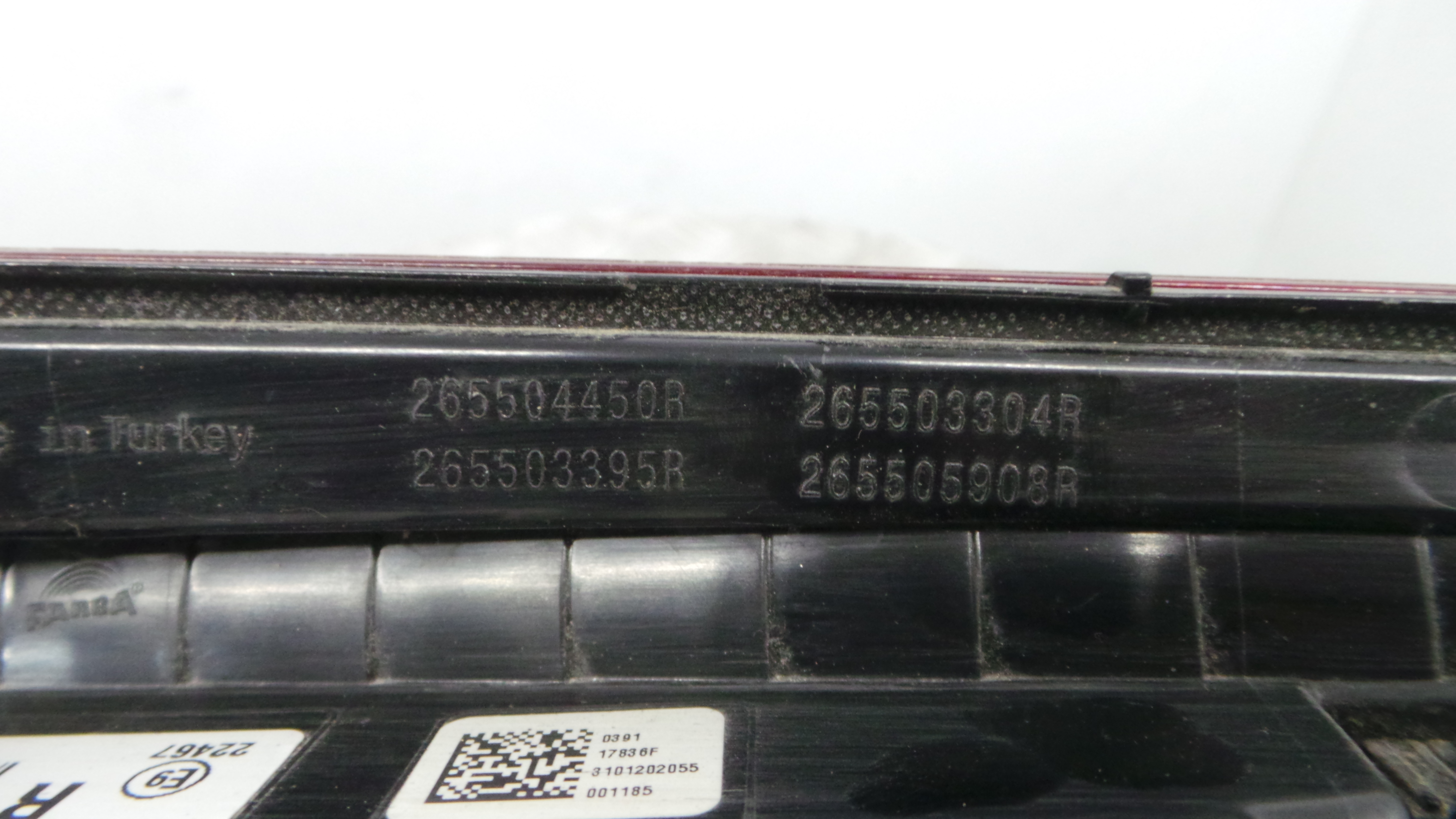 Farolim Mala Trás Dto 265503304R - RENAULT CLIO V (B7_)-37076355