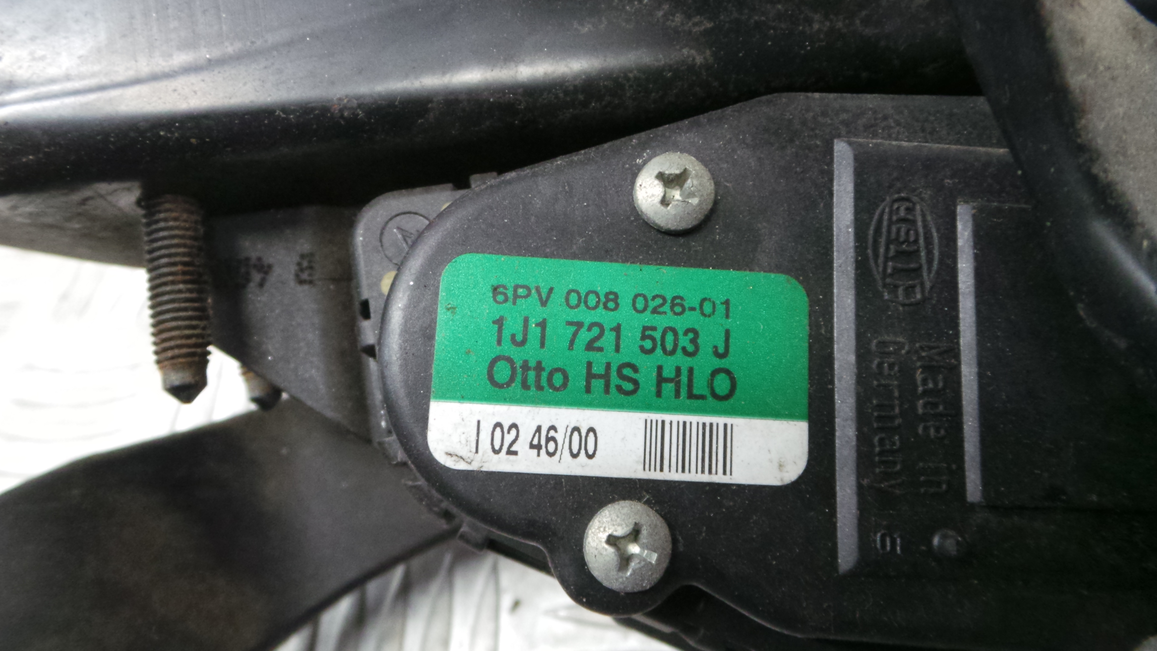 Pedal do Travão 1J1721130 - VW GOLF IV (1J1), GOLF Mk IV (1J1)-37079143