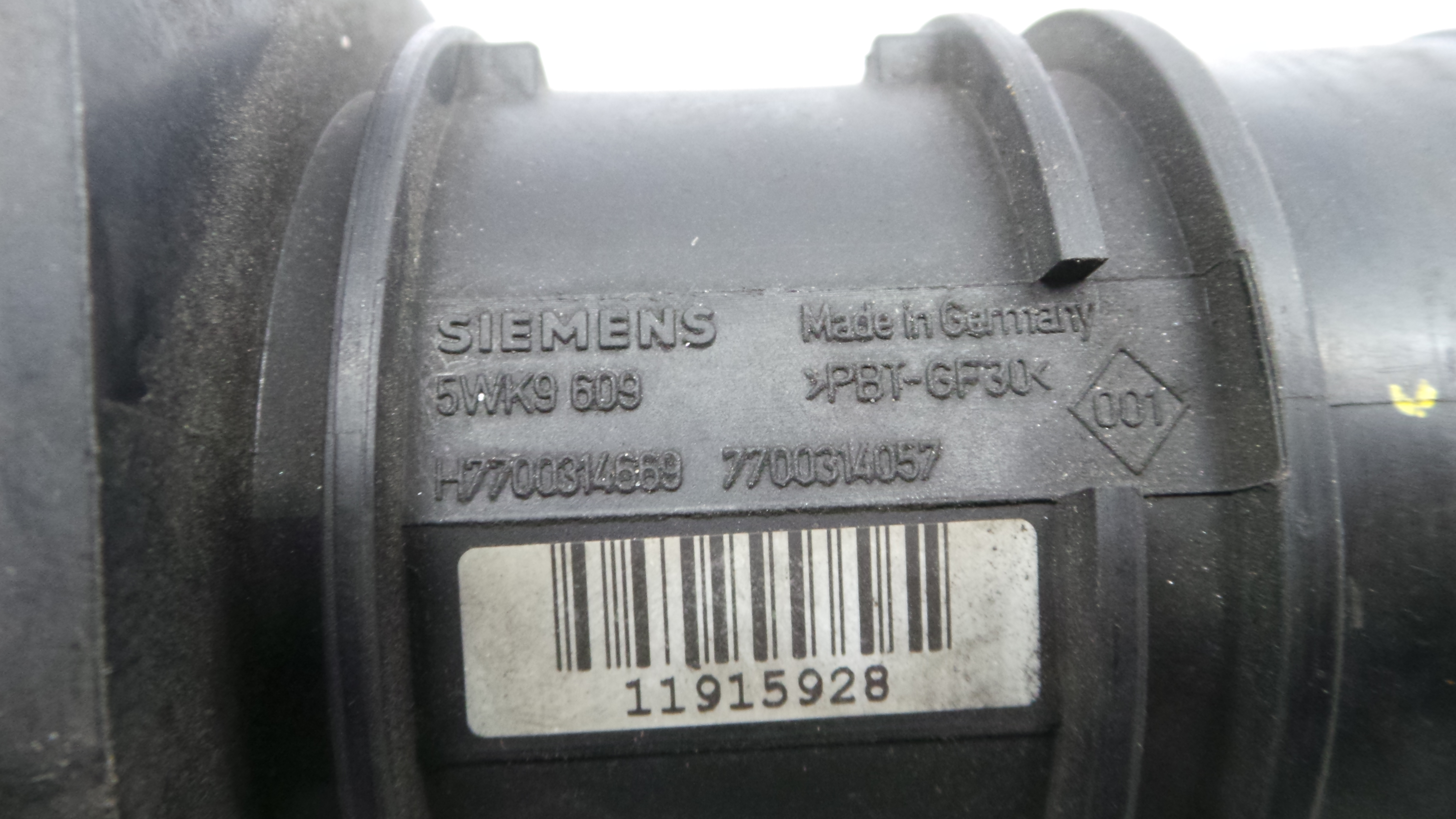 Medidor de Massa de Ar 7700314057 - RENAULT LAGUNA II (BG0/1_)-37139764