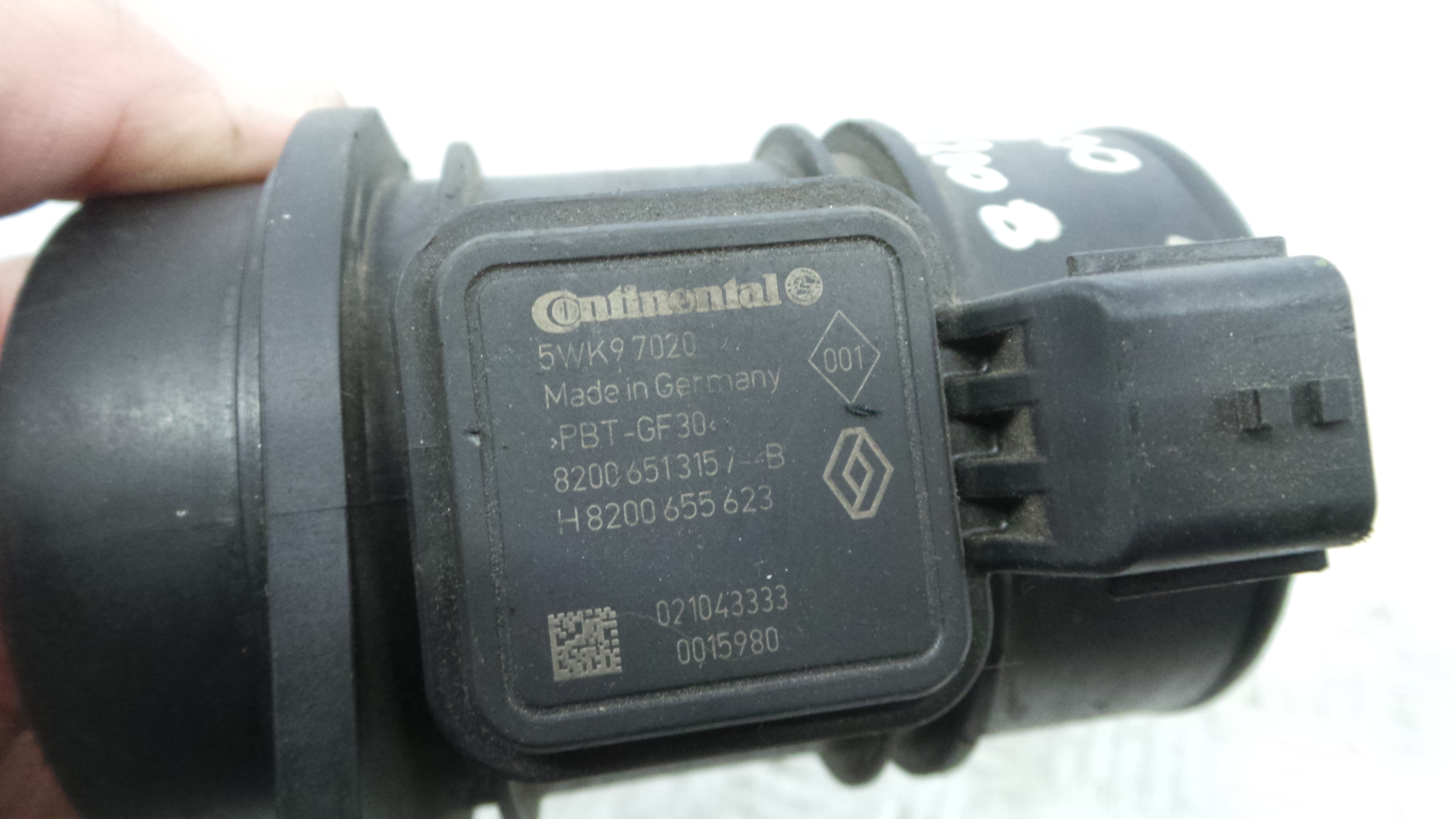 Medidor de Massa de Ar 8200615315B - RENAULT KANGOO / GRAND KANGOO II (KW0/1_)-37139797