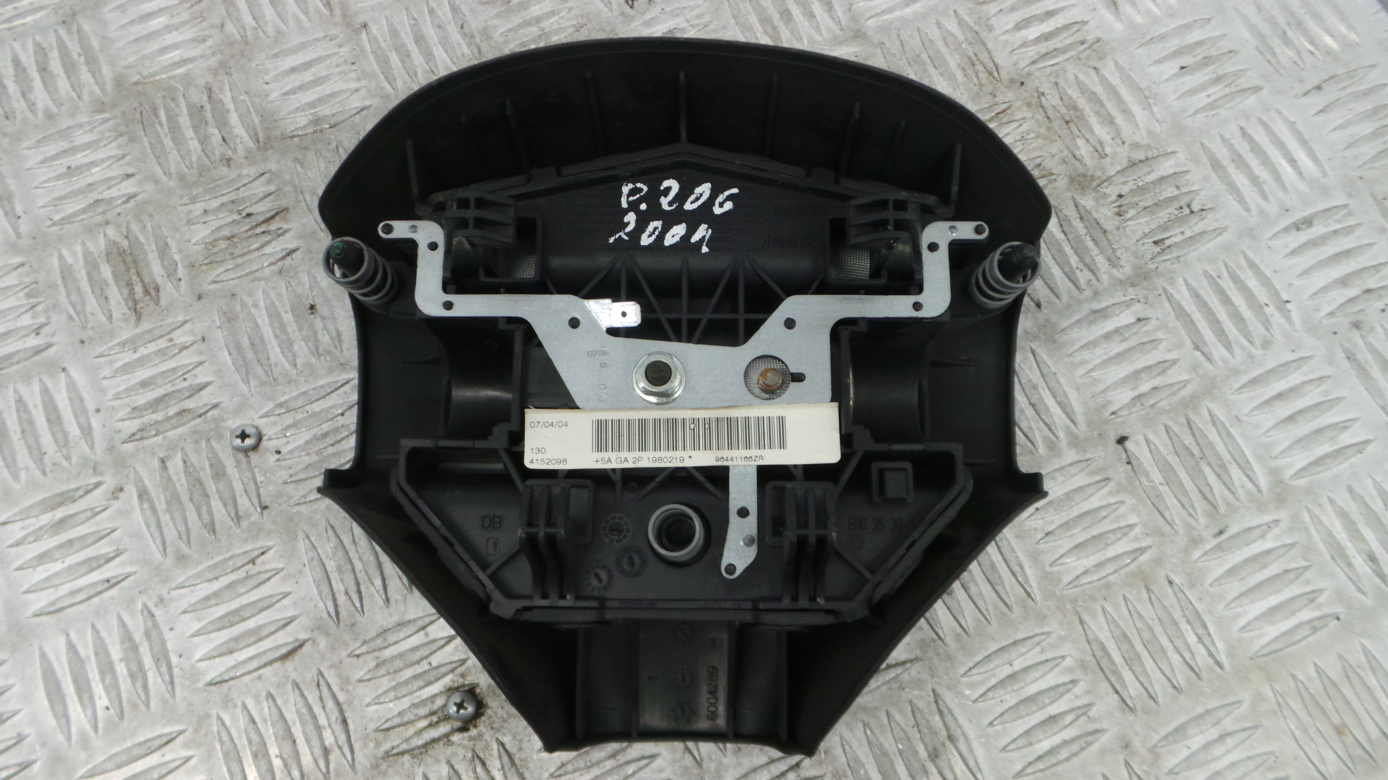 Airbag Volante 96441166ZR - PEUGEOT 206 Hatchback (2A/C)-37140404