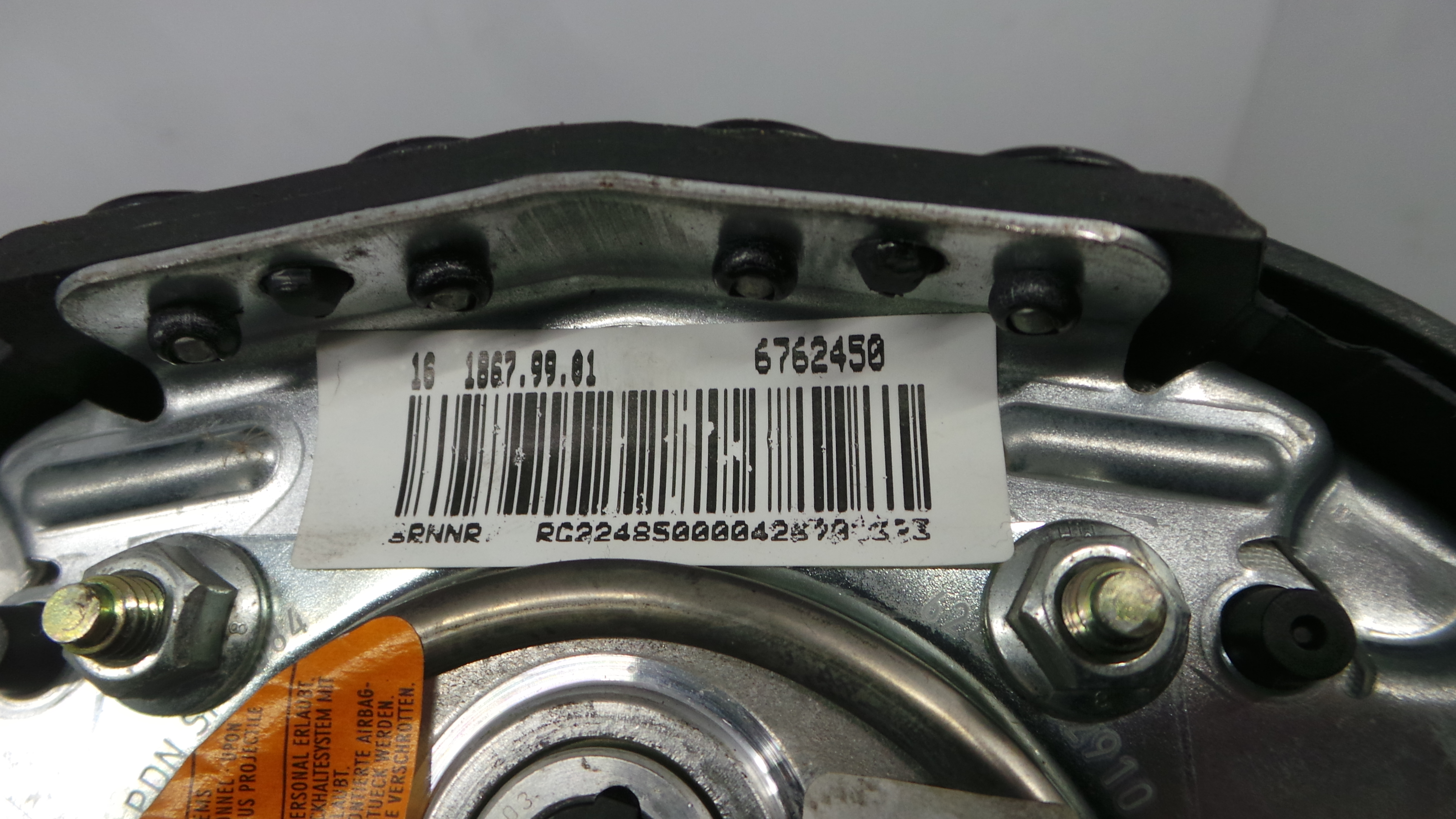 Airbag Volante 6762450 - MINI MINI (R50, R53)-37799319