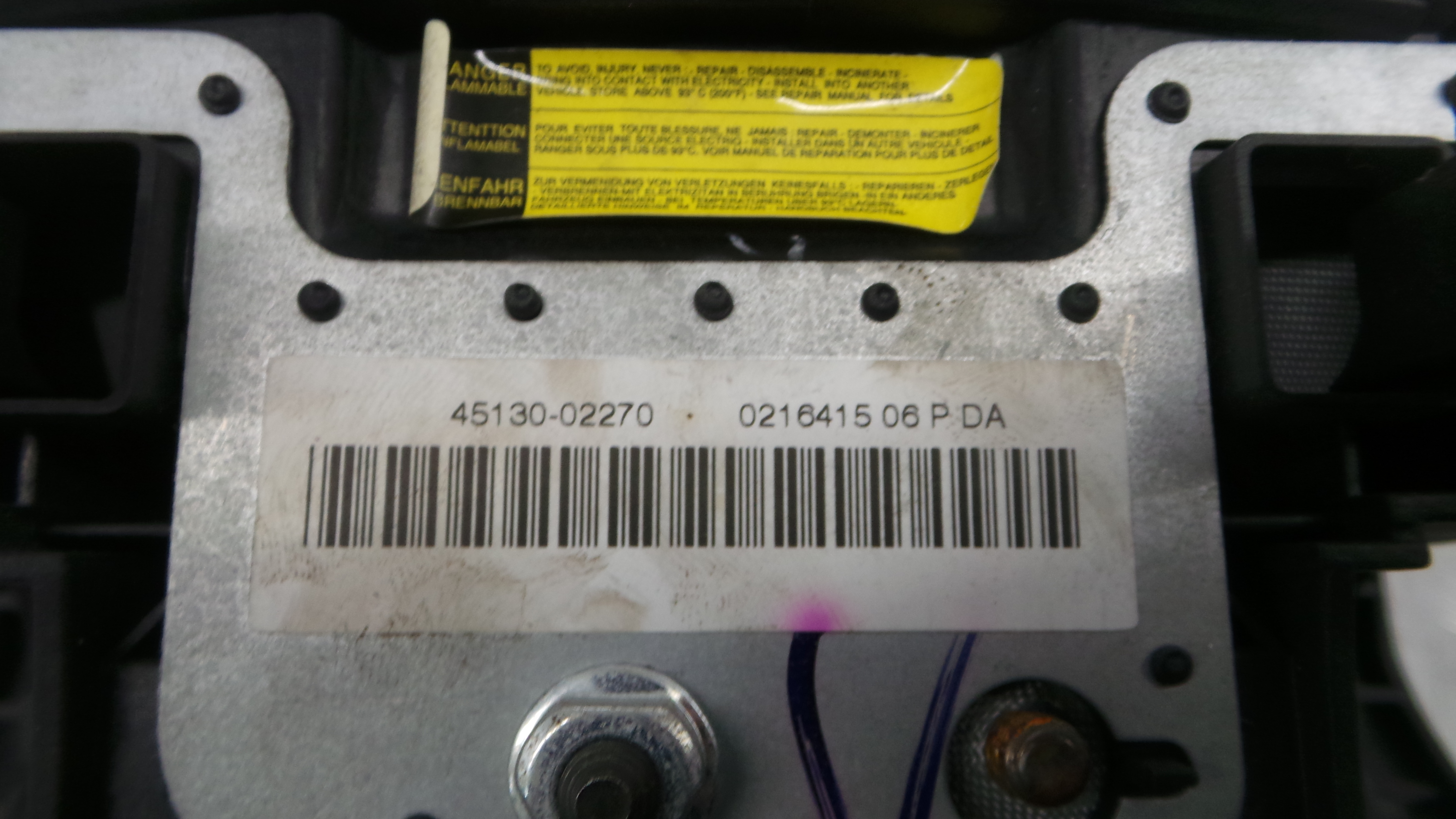 Airbag Volante 45130-02270 - TOYOTA COROLLA Combi (_E14_)-37801810