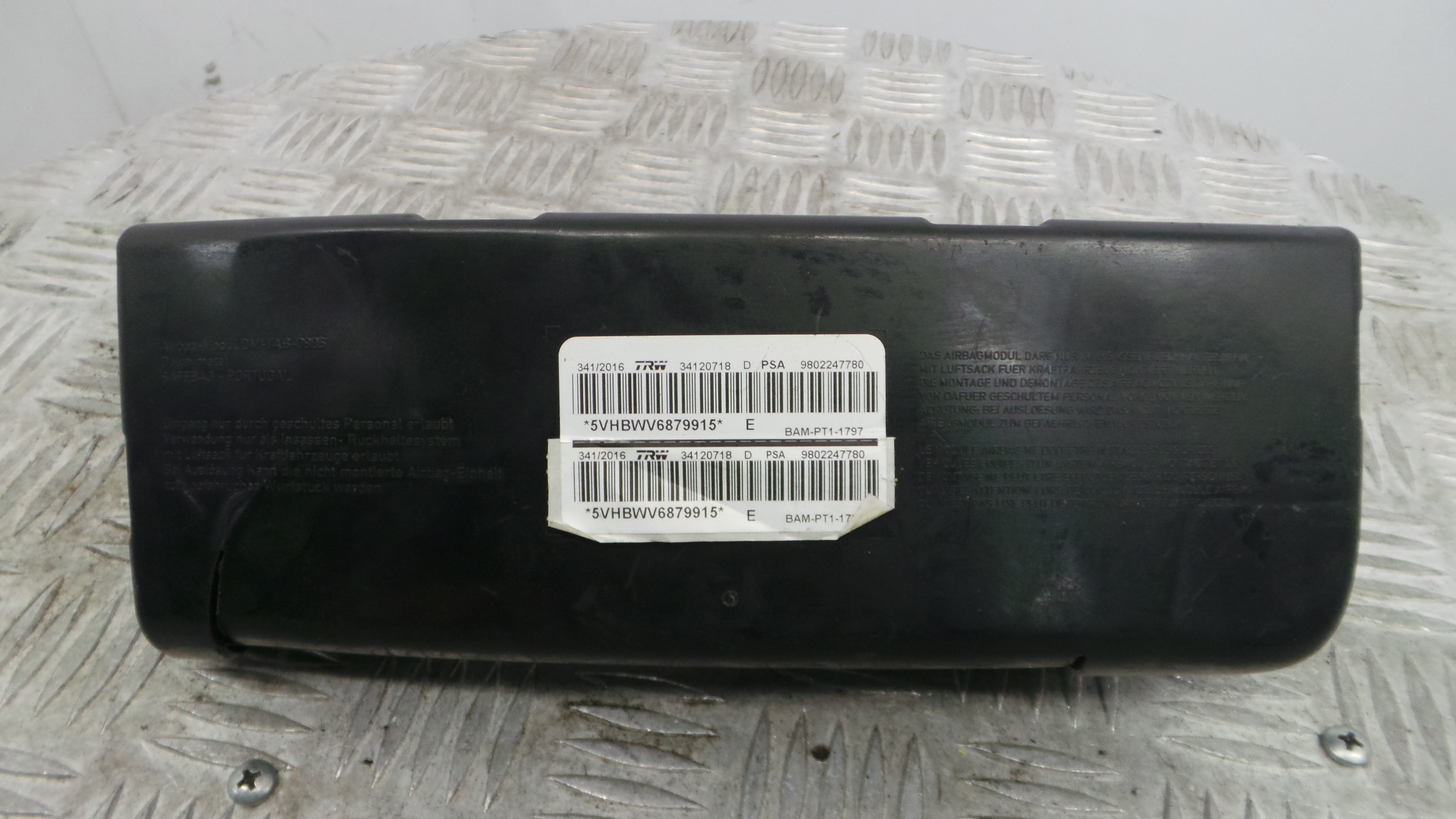 Airbag Banco Esq 9802247780 - PEUGEOT 208 I (CA_, CC_)-37811663 Airbag Banco Esq 9802247780 - PEUGEOT 208 I (CA_, CC_)-37811663