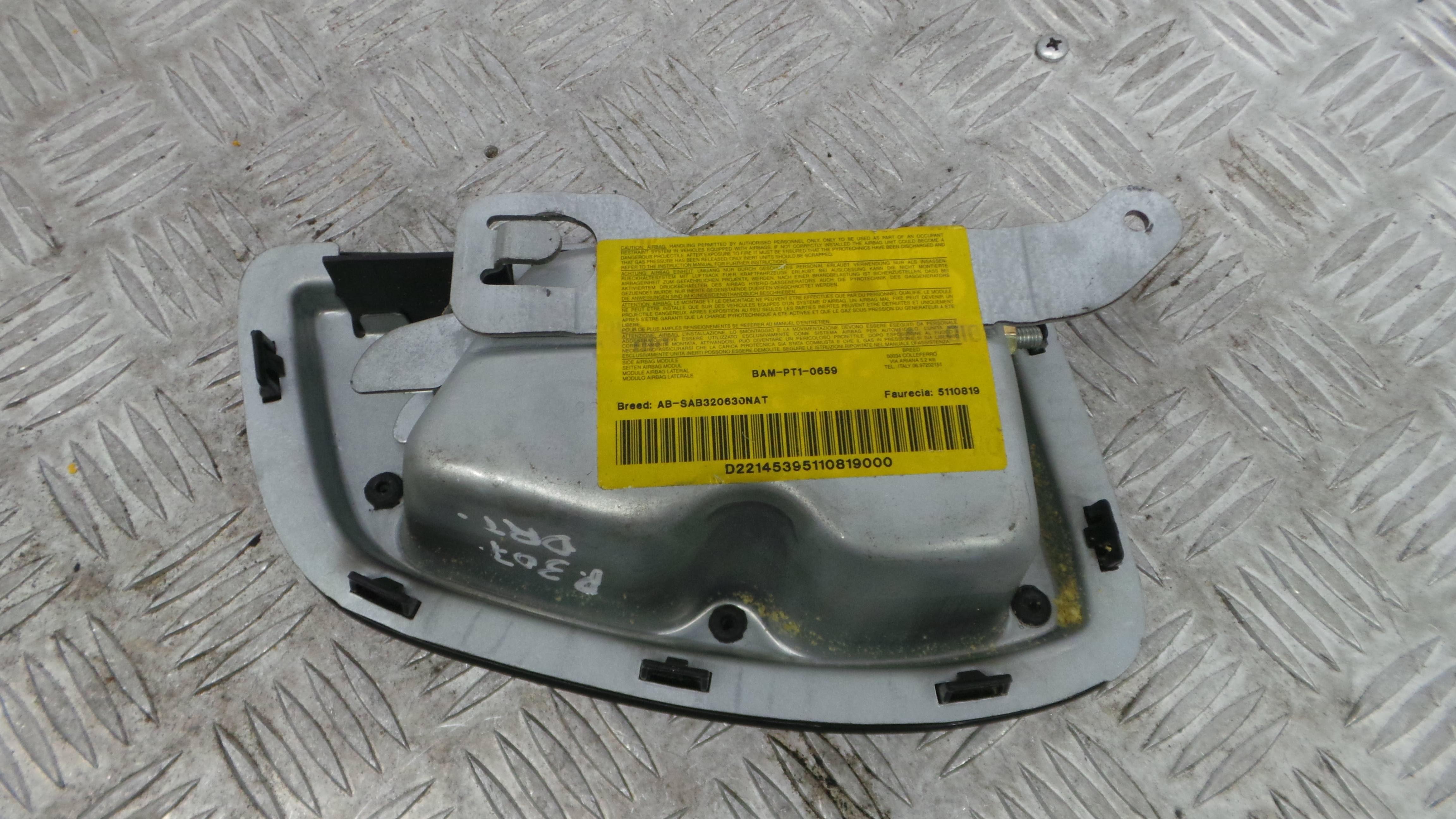Airbag Banco Dto 5110819 - PEUGEOT 307 (3A/C)-37811739