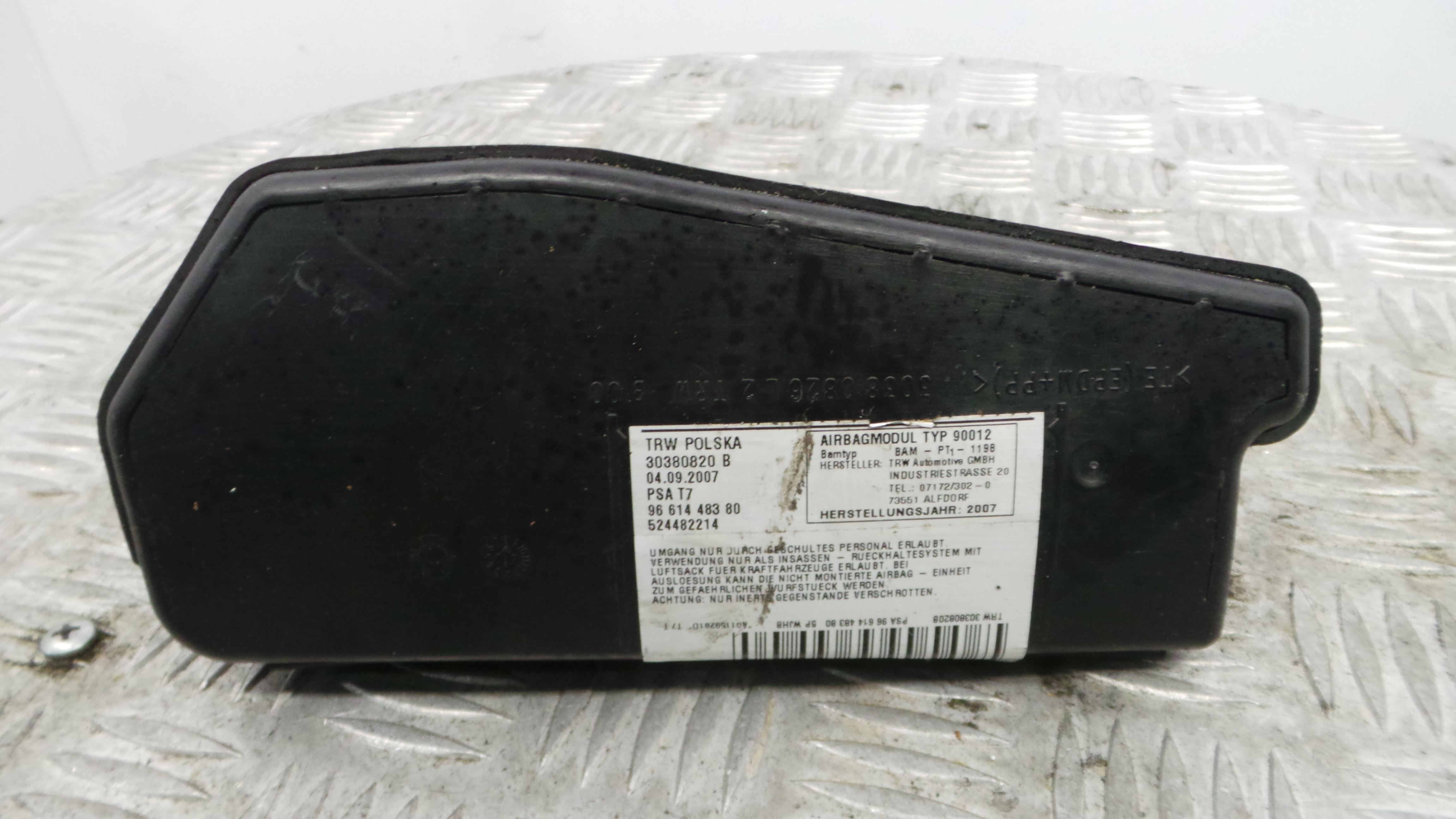 Airbag Banco Esq 9661448380 - PEUGEOT 308 I (4A_, 4C_)-37811872 Airbag Banco Esq 9661448380 - PEUGEOT 308 I (4A_, 4C_)-37811872