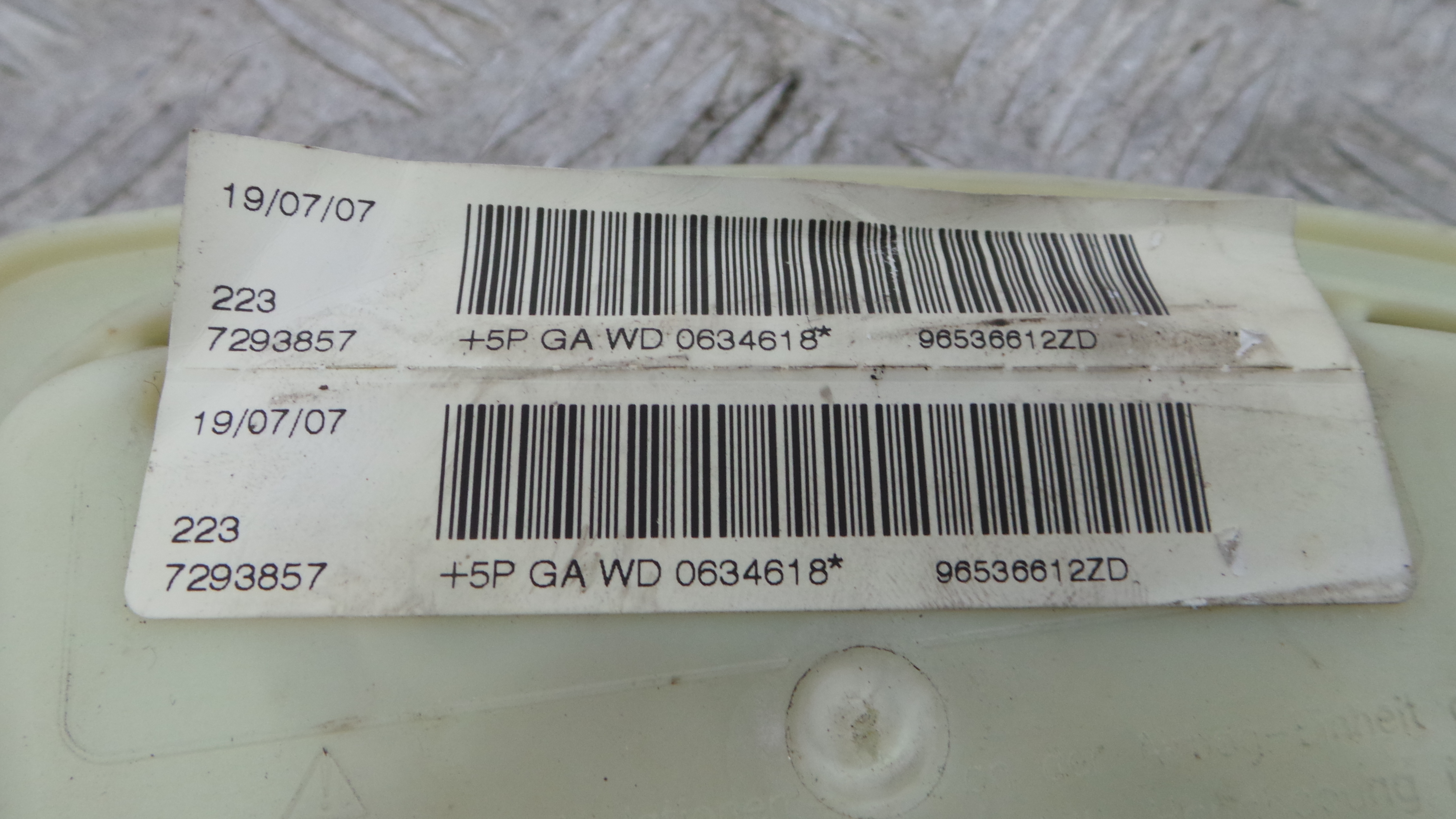 Airbag Banco Dto 96536612ZD - CITROËN C4 I (LC_)-37815956